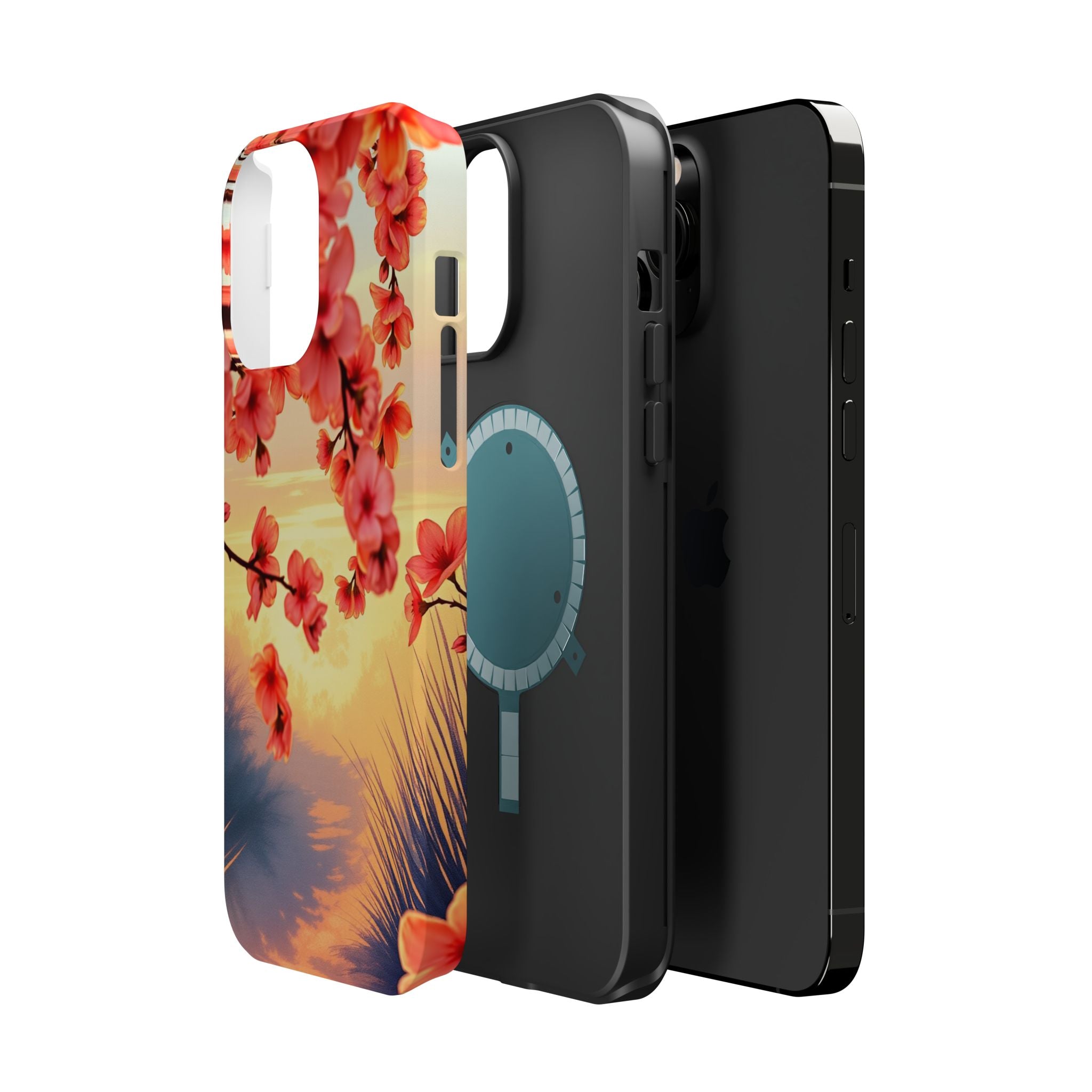 iPhone Sunset Amber And Peach Blossom Trail Slim Snap Cas Carry Case · iPhone Ca
