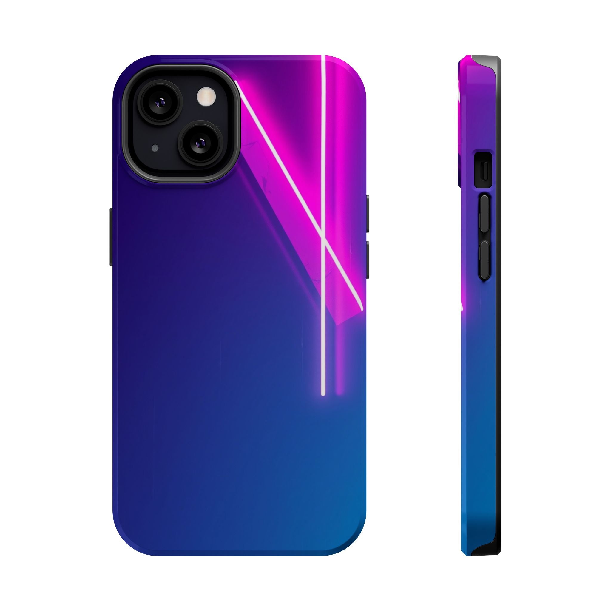 iPhone 1990s Geometric Neon Electric Art Slim Everyday Designer Case · iPhone Ca