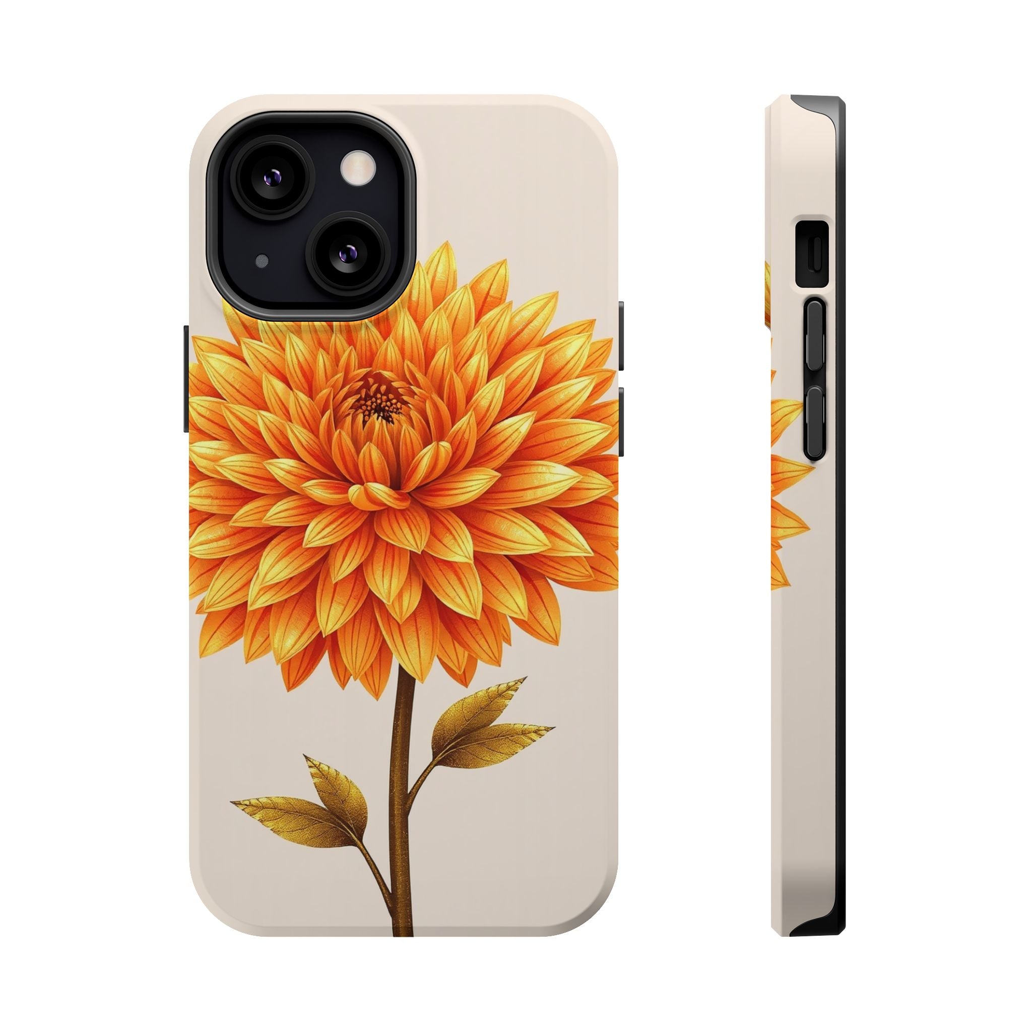 iPhone Chrysanthemum Classic Gold Foil Luxury Slim iPhone Everyday · iPhone Case