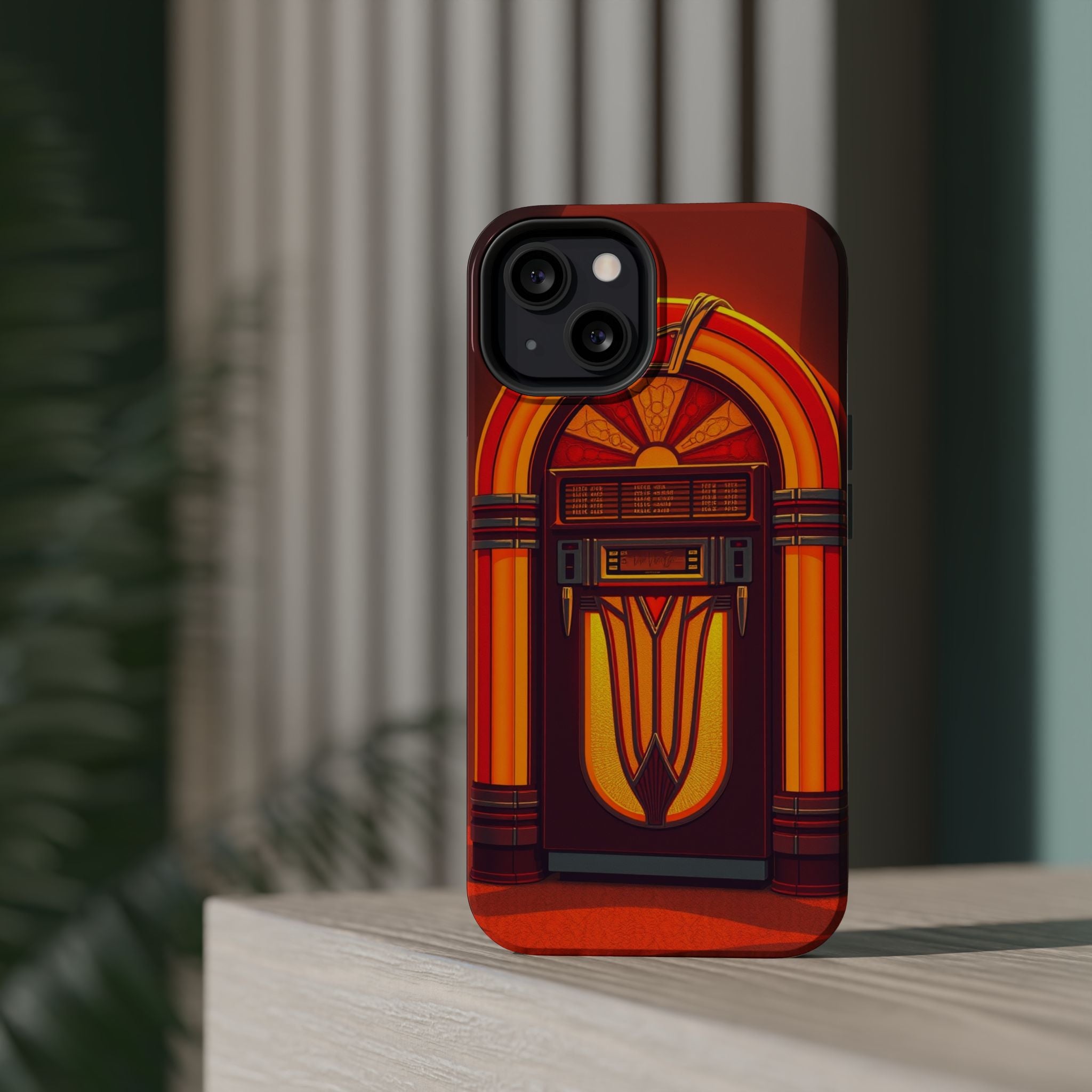iPhone Jukebox Glow Pop Art Bold Bold Modern Everyday Snap Case · iPhone Case