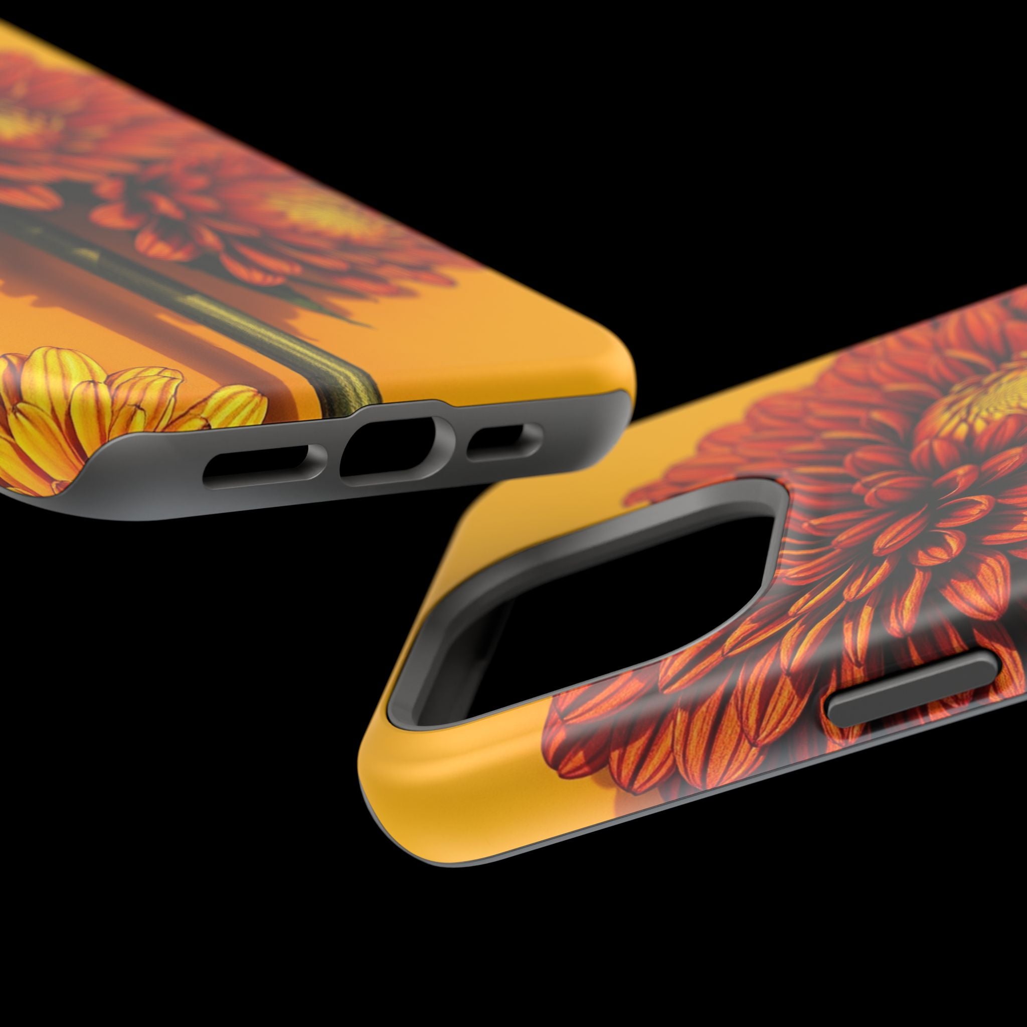 iPhone Mustard And Rust Ranunculus Stack Slim Everyday iPhone 14 · iPhone Case