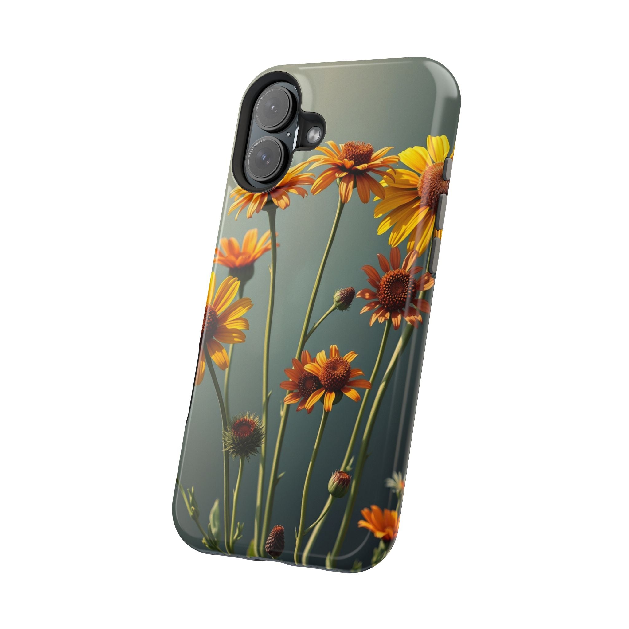 iPhone Mustard And Rust Wildflower Bunch Slim Everyday iPhone Designer · iPhone