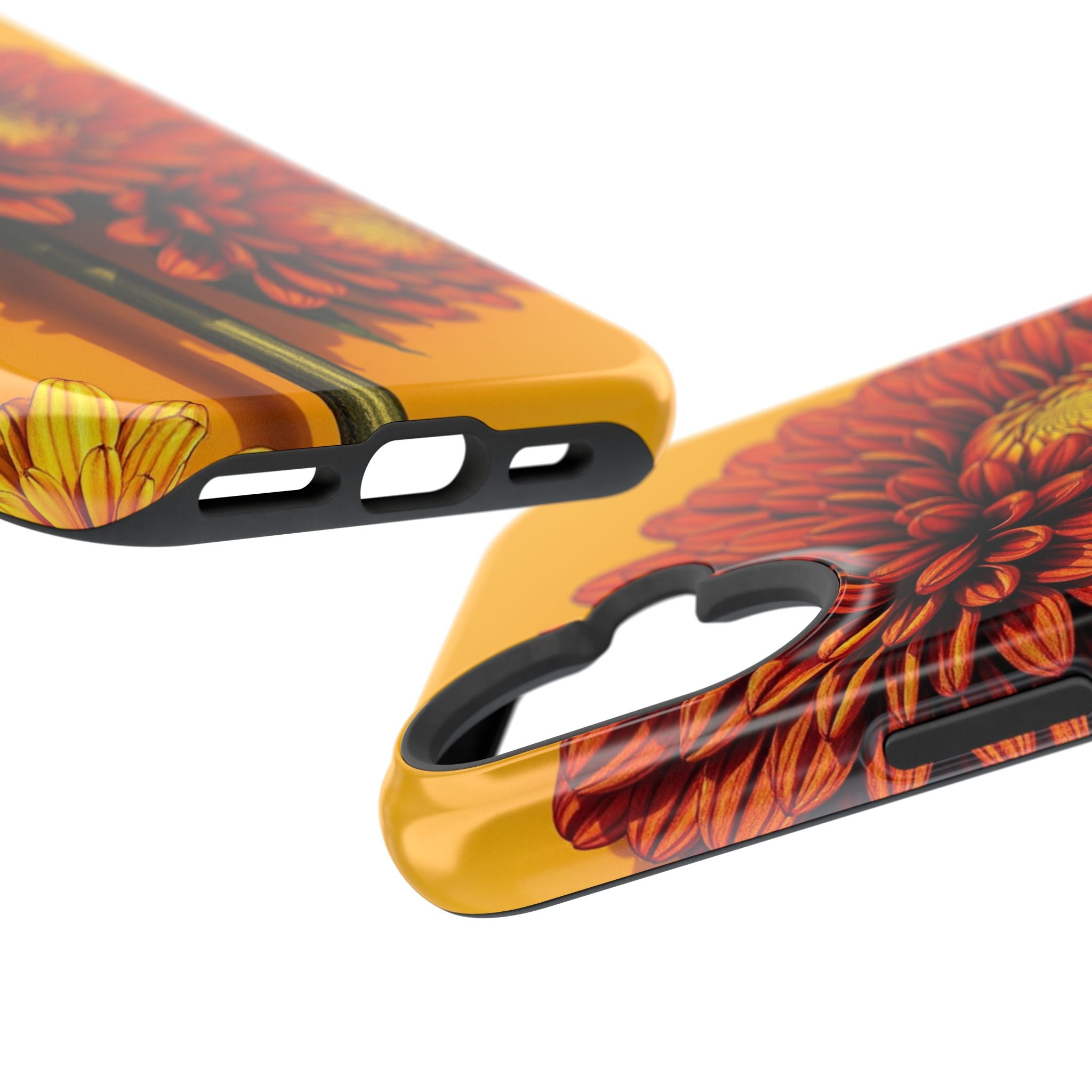 iPhone Mustard And Rust Ranunculus Stack Slim Everyday iPhone 14 · iPhone Case