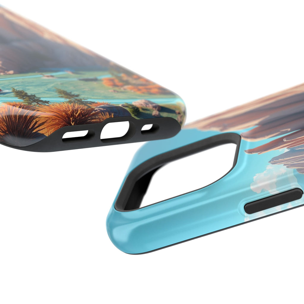 iPhone Pine Ridge Electric Art Slim Everyday Designer Case · iPhone Case