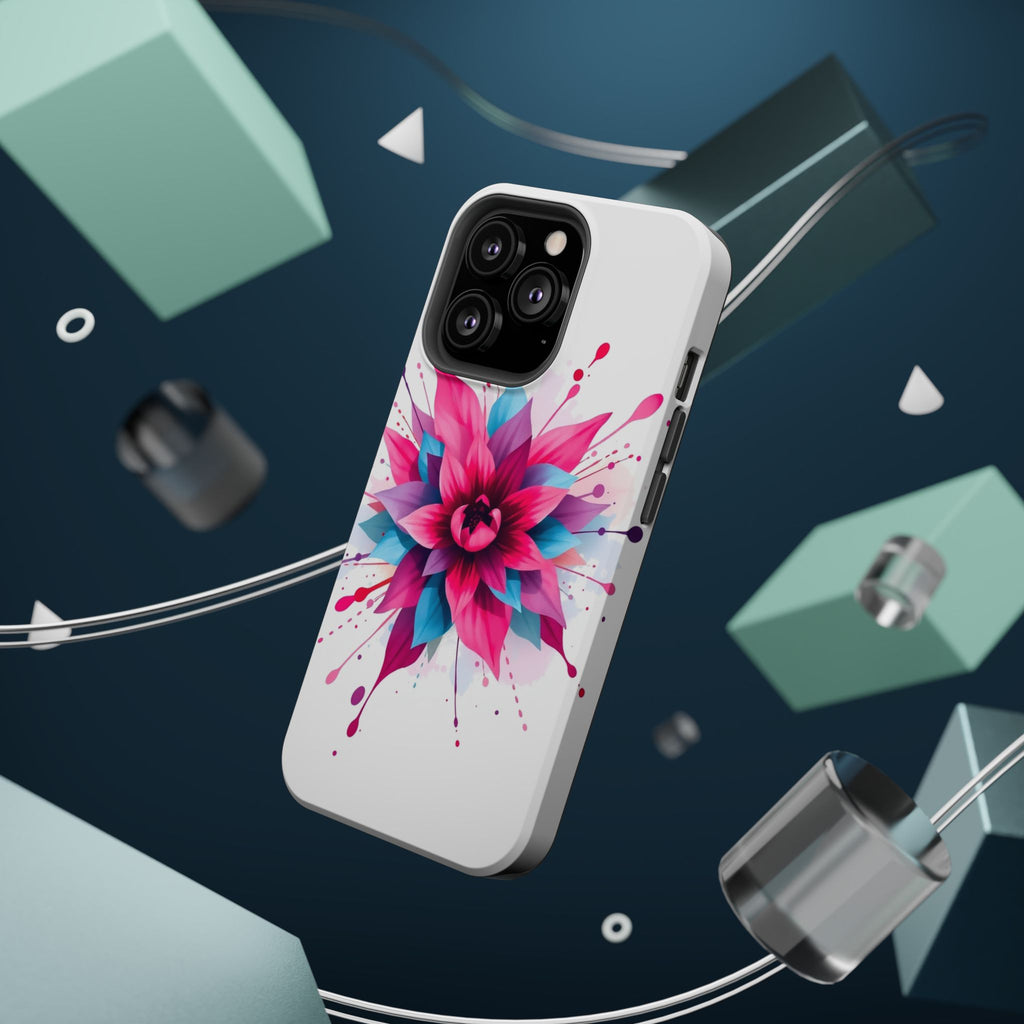 iPhone Floral Watercolor Splash Electric Art Slim iPhone Everyday · iPhone Case