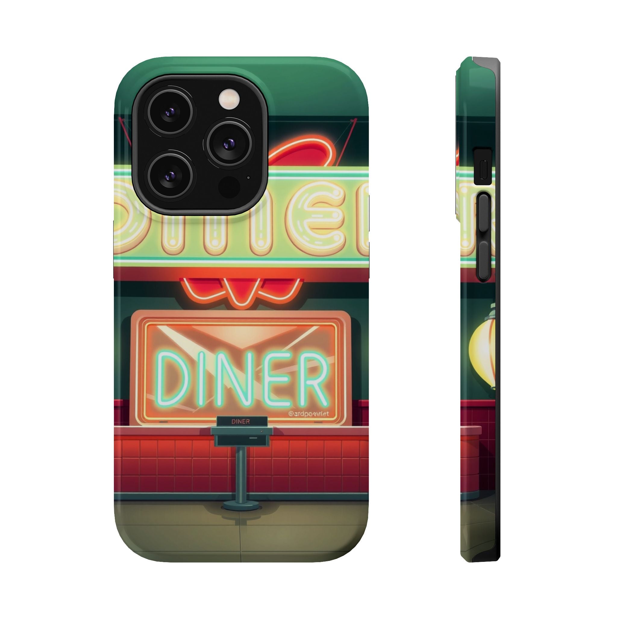 iPhone Neon Diner Sign Mystic Art Bold Modern Everyday Snap Case · iPhone Case