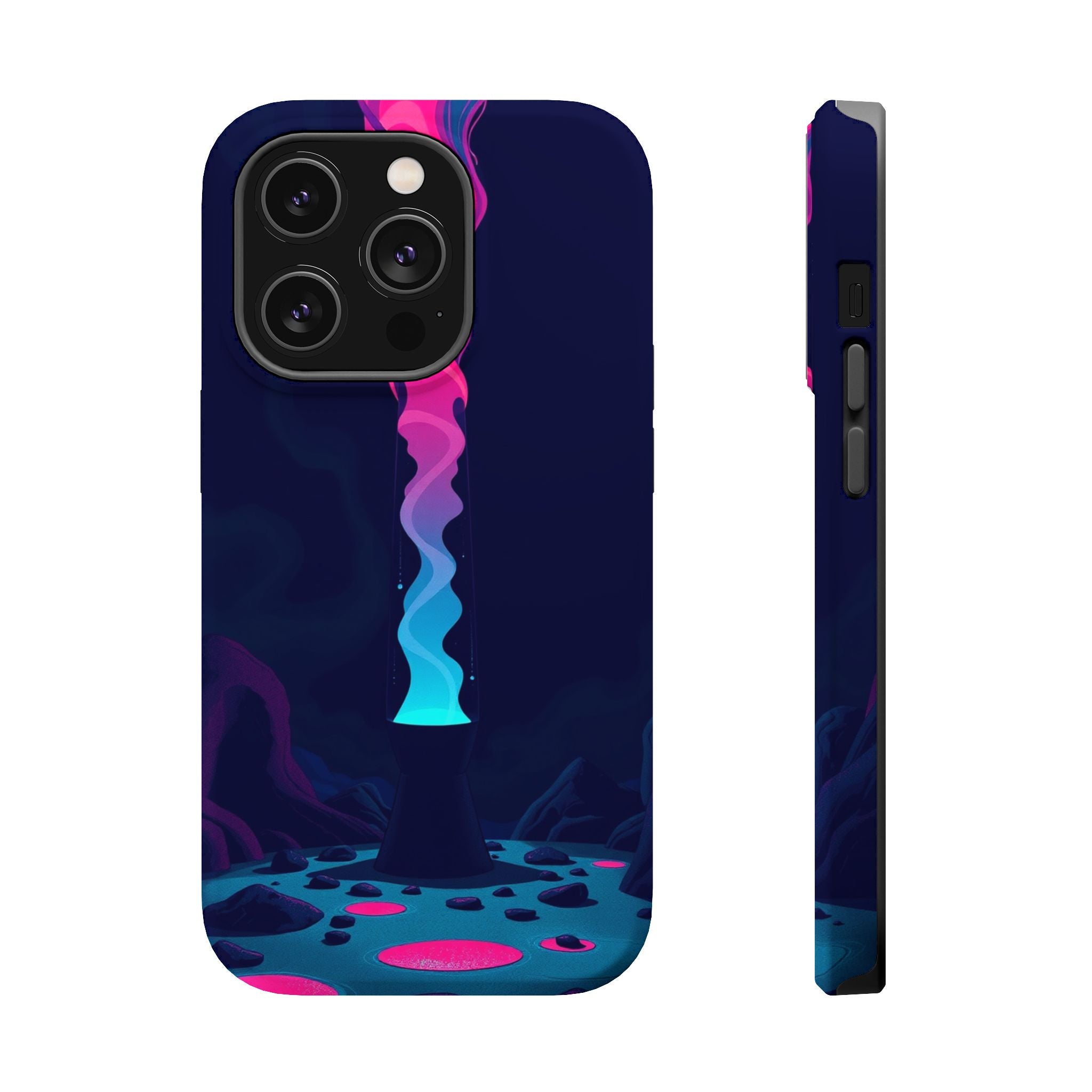 iPhone Cyan And Magenta Lava Lamp Flow Slim Everyday Designer Case · iPhone Case