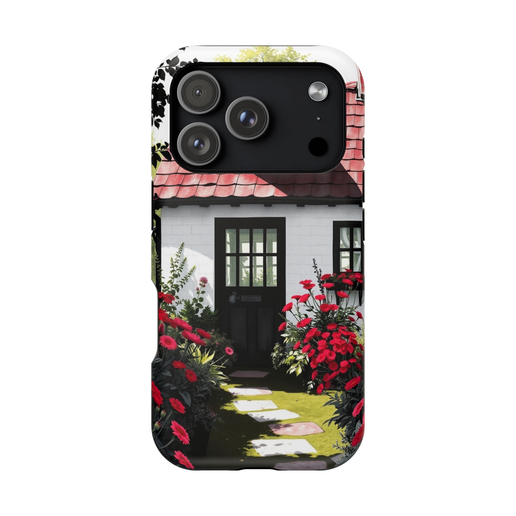 iPhone Cottage Garden Vibrant Watercolor Slim Snap Case · iPhone Case