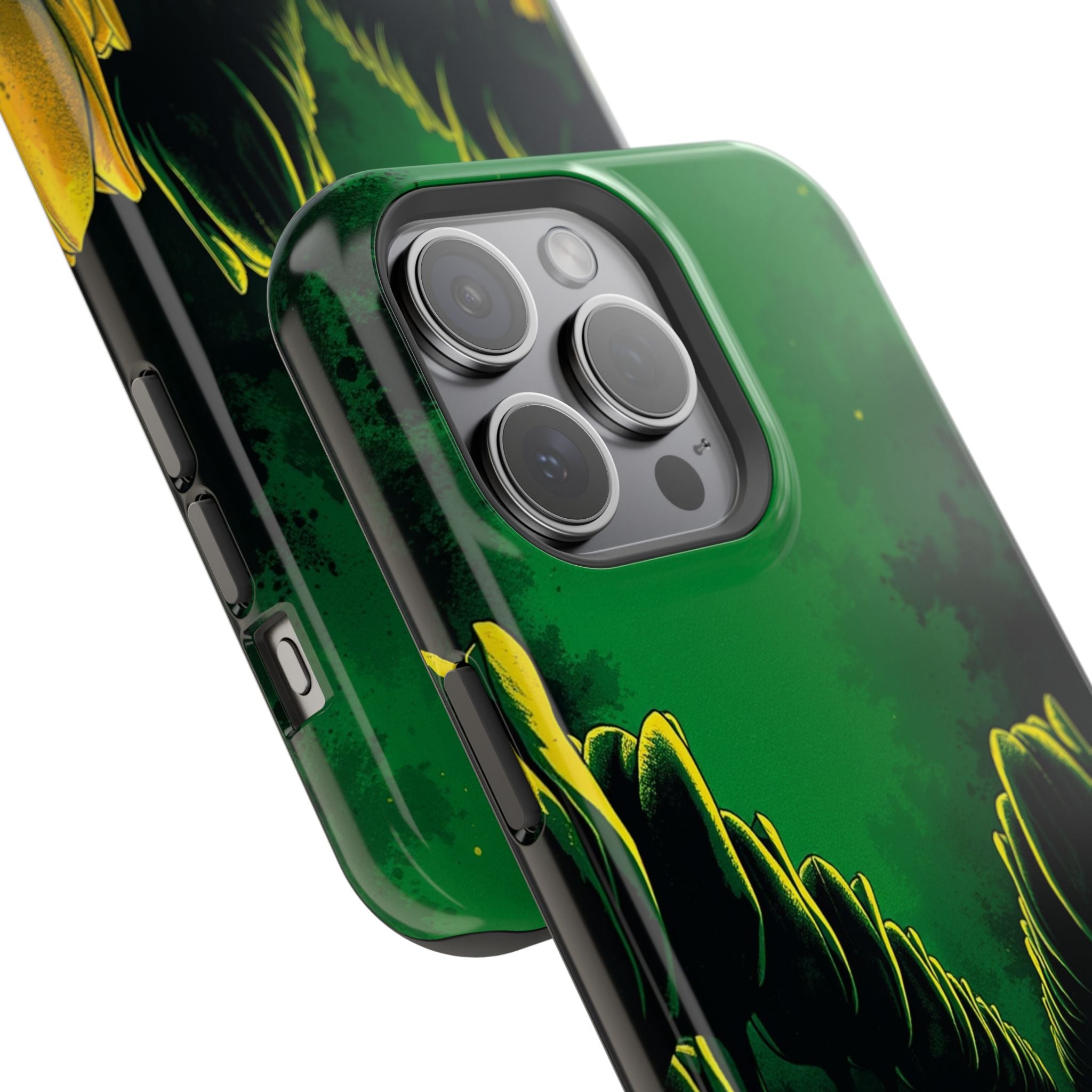 iPhone Tulip Row Emerald Green And Gold Slim Snap Case · iPhone Case