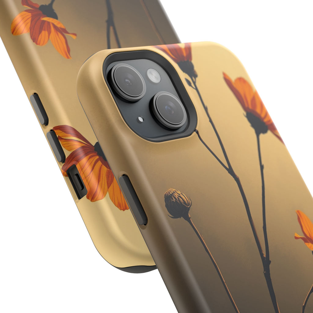 iPhone Burnt Orange And Sand Botanical Illustration Gal Slim Snap Case · iPhone