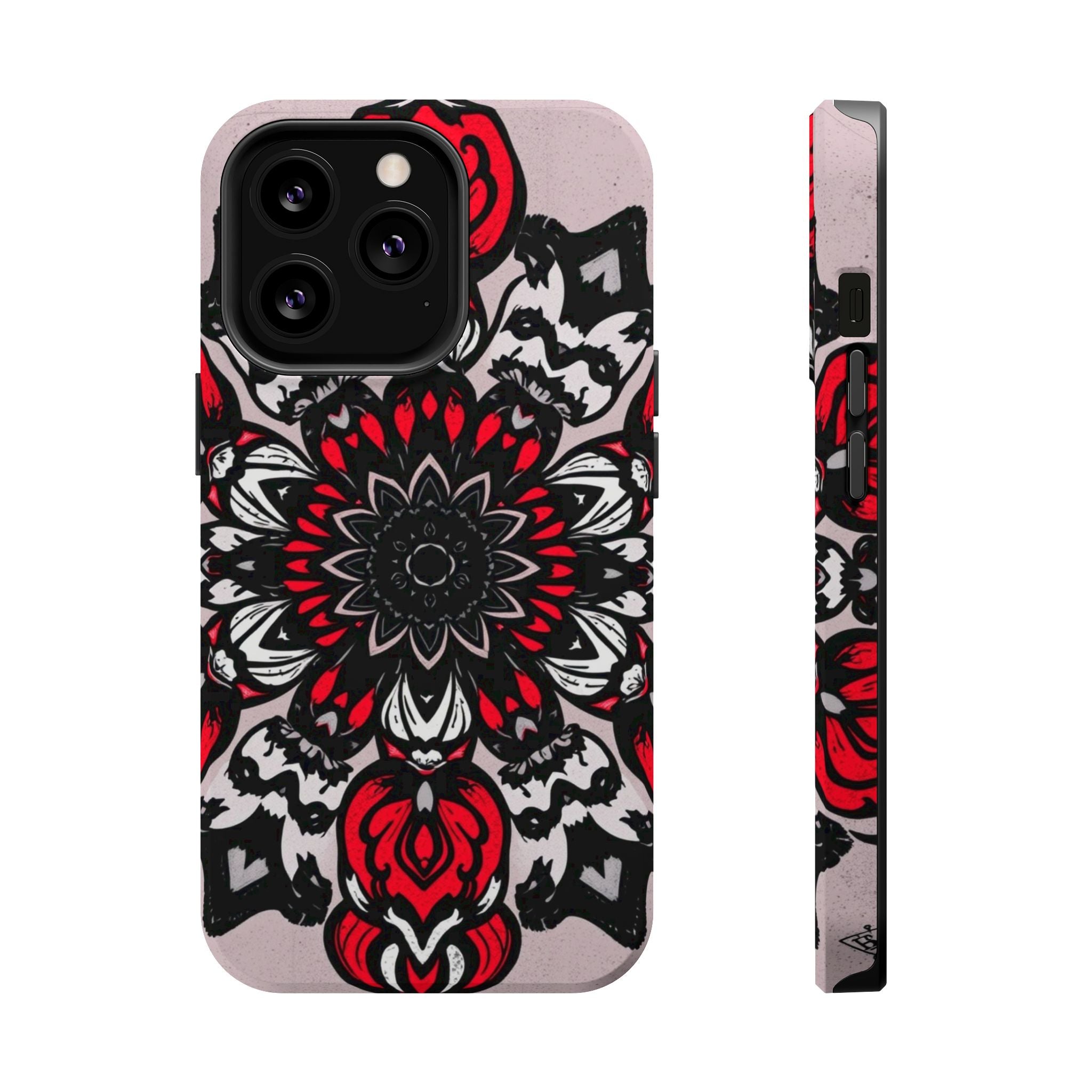 iPhone Floral Mandala Bold Art Slim Everyday Designer Case · iPhone Case