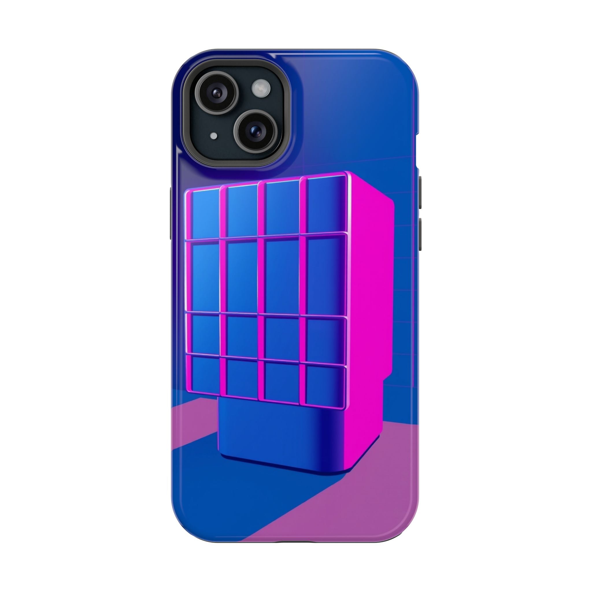 iPhone Earthy 80s Grid Synthwave Design Slim Everyday Designer Case · iPhone Cas