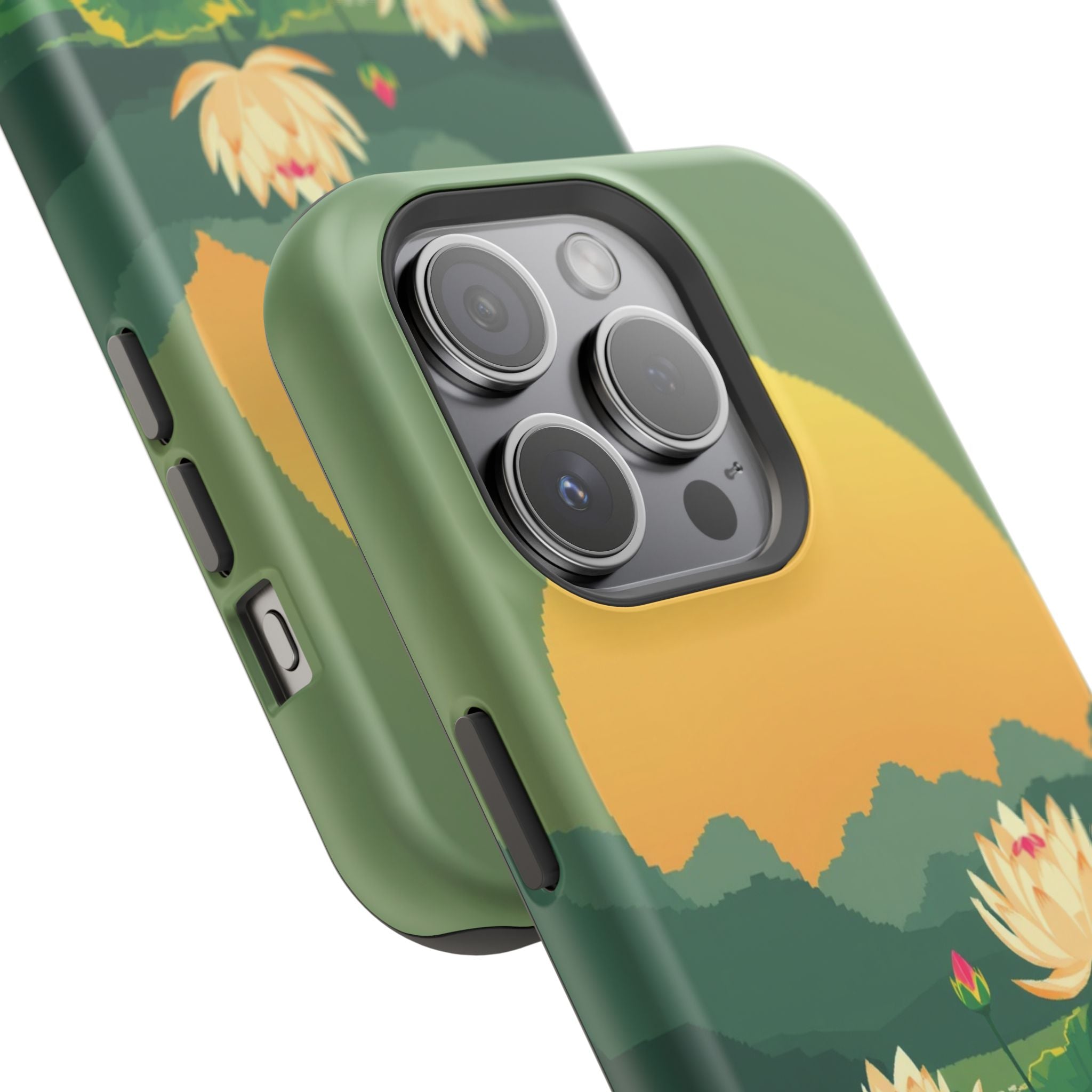 iPhone Lotus Pond Enchanted Art Slim Everyday Designer Case · iPhone Case
