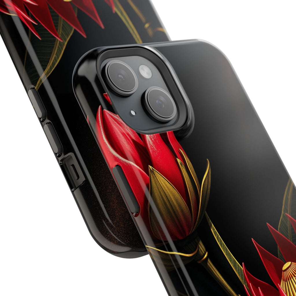 iPhone Protea Bold Gold Foil Luxury Slim Everyday Designer Case · iPhone Case