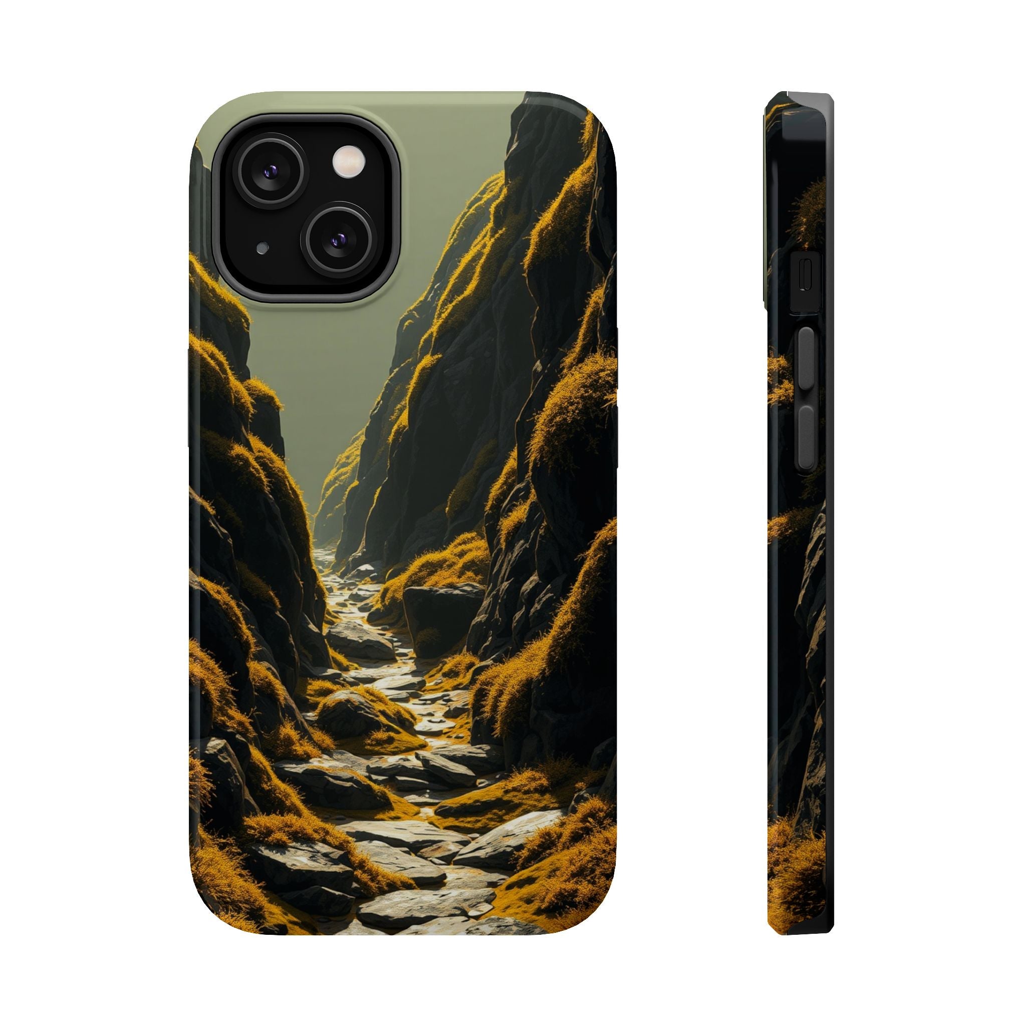iPhone Moss Covered Rocks Enchanted Art Slim Everyday iPhone 14 · iPhone Case