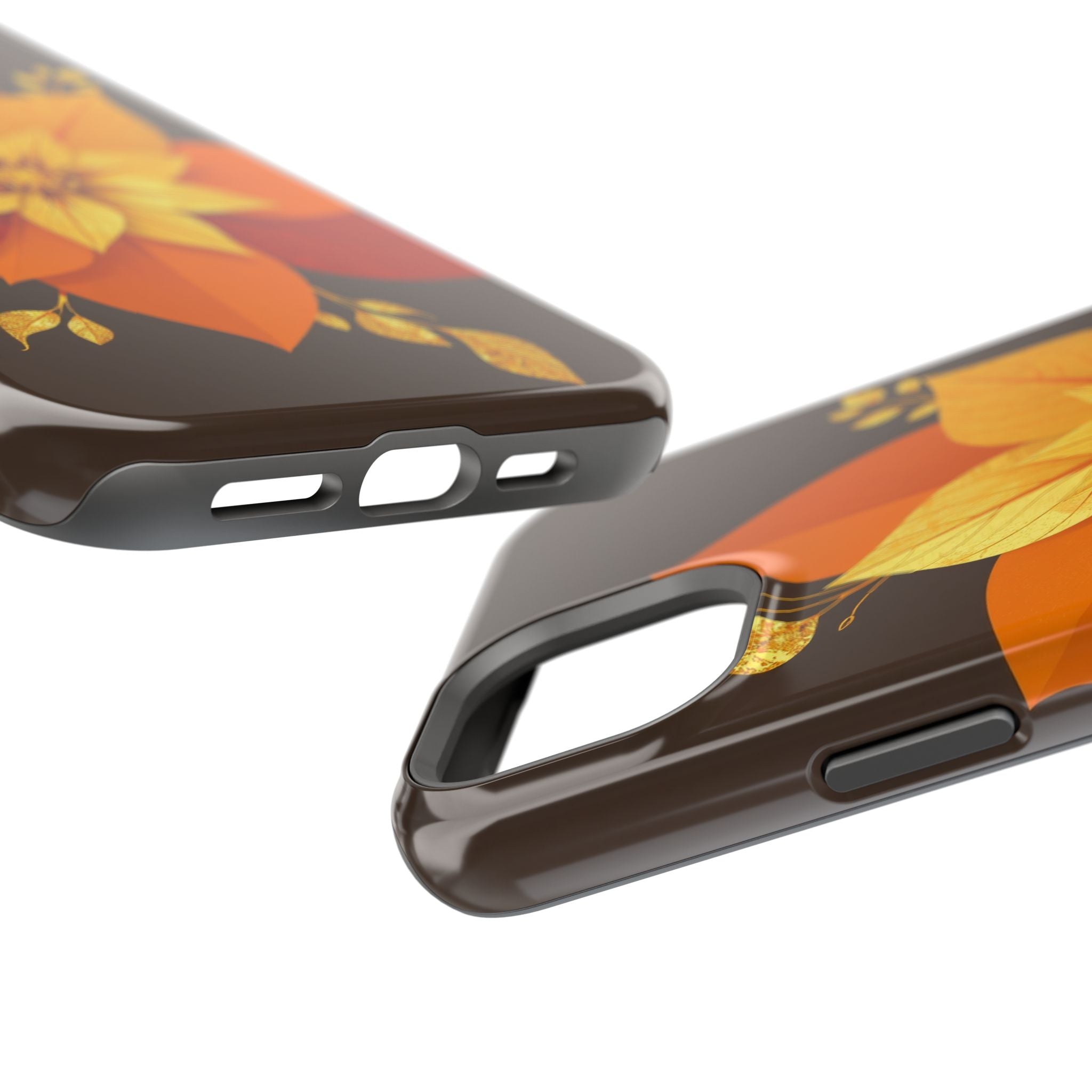 iPhone Floral Gold Foil Abstract Geometric Slim iPhone Everyday · iPhone Case