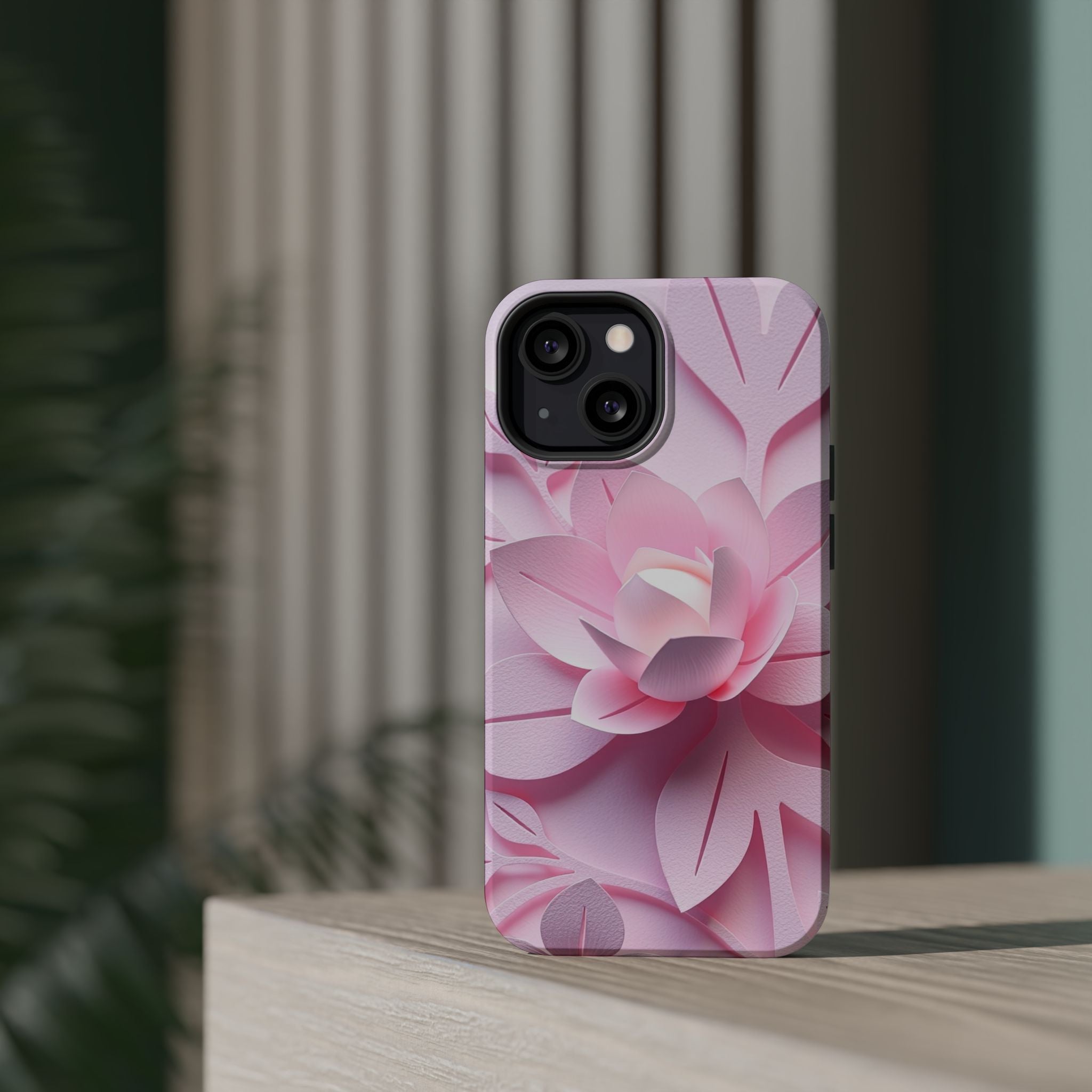 iPhone Floral Geometric Paper Cut Art Slim Everyday Designer Case · iPhone Case
