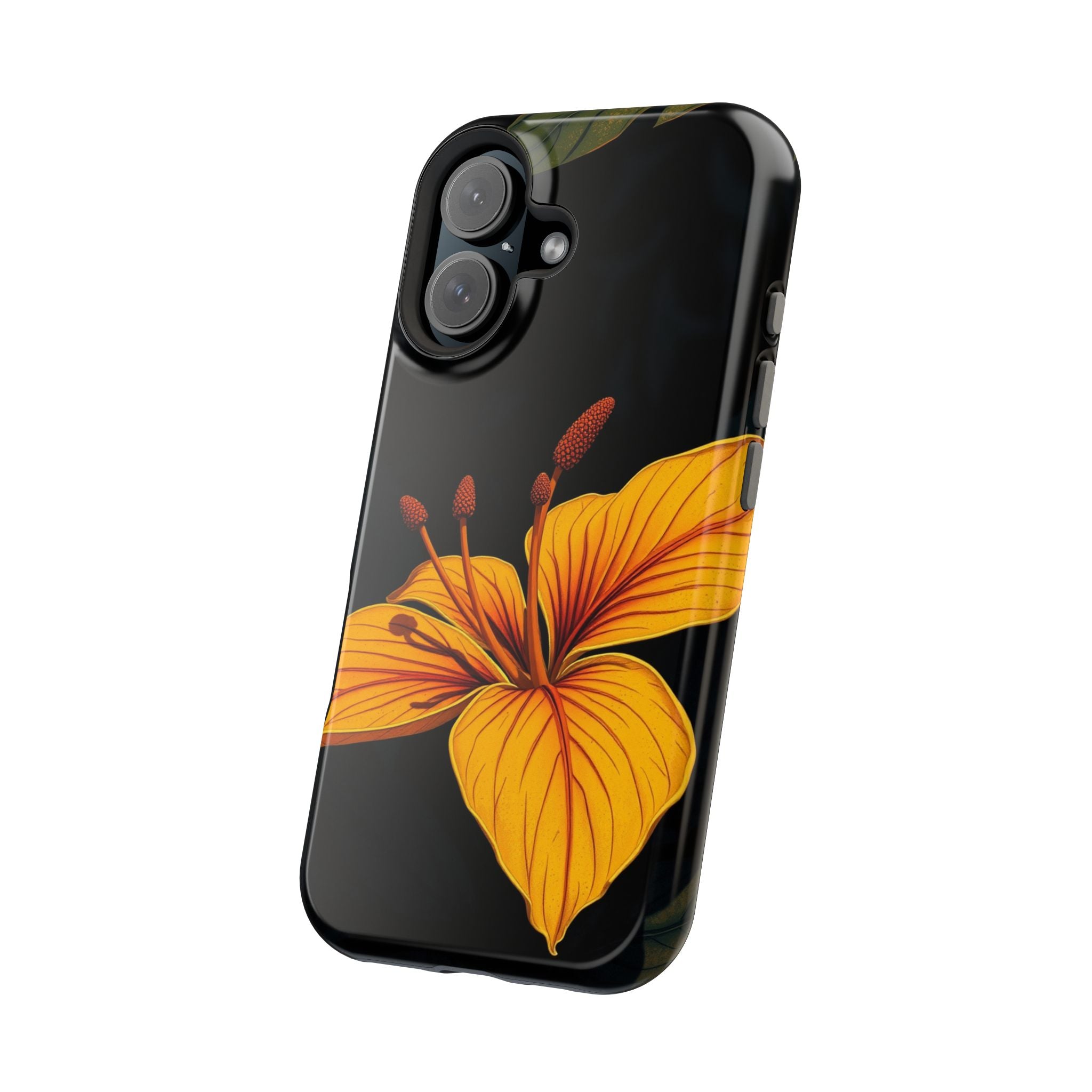 iPhone Earthy Tropical Bloom Design Artistic Everyday Cas Slim Snap Case · iPhon