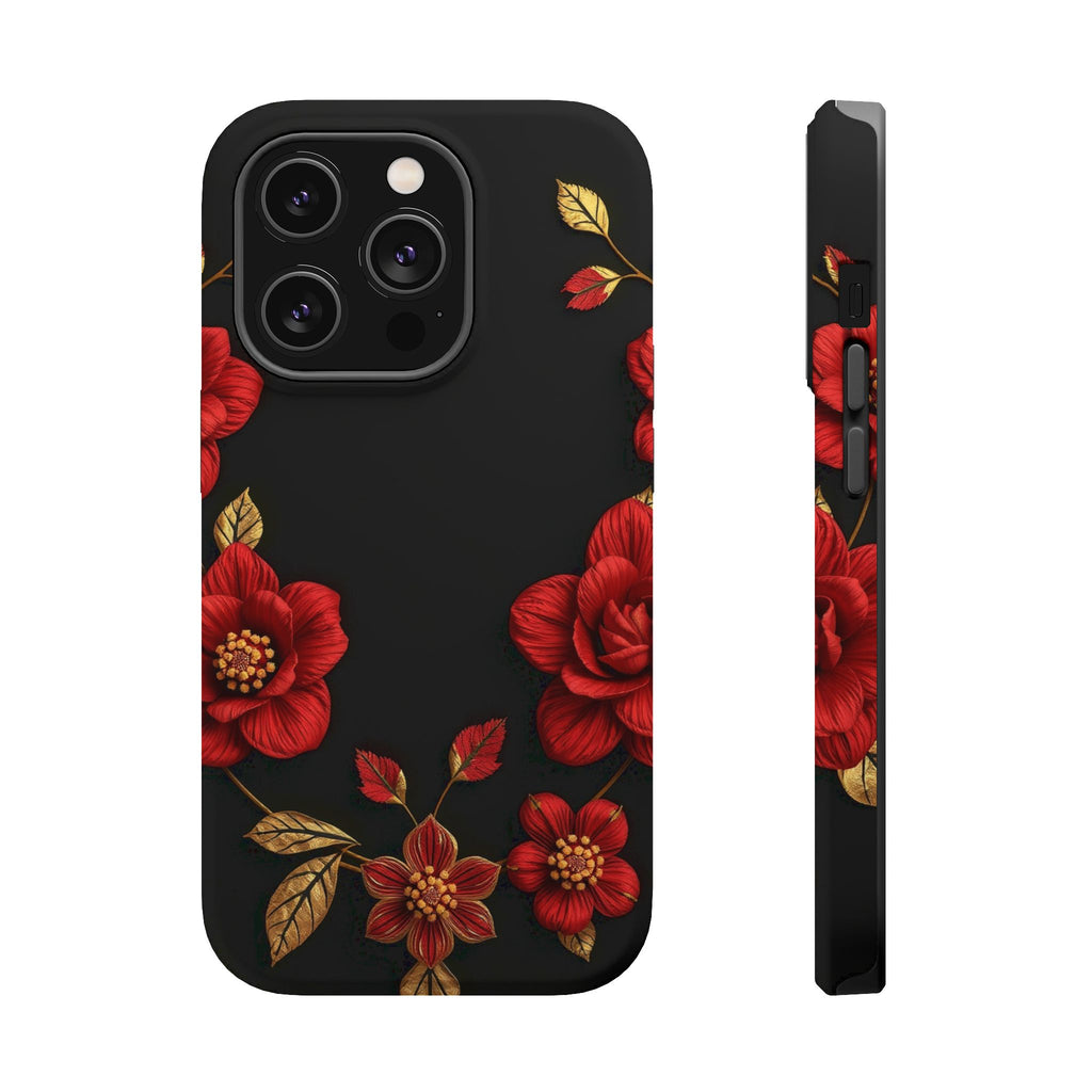 iPhone Floral Gold Foil 3D Digital Bold Modern Everyday Snap Case · iPhone Case
