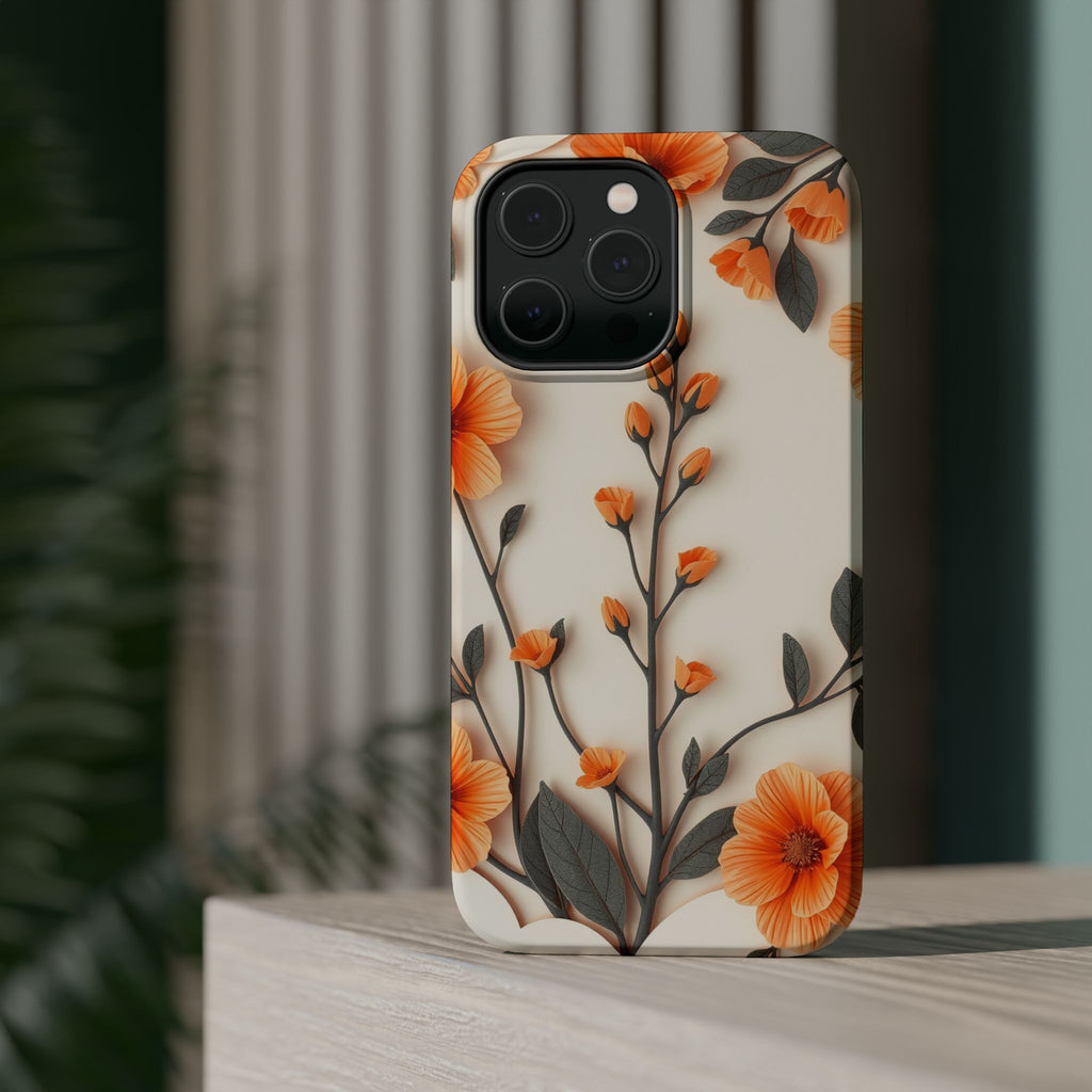 iPhone Vintage Botanical Print Paper Cut Art Slim iPhone Everyday · iPhone Case