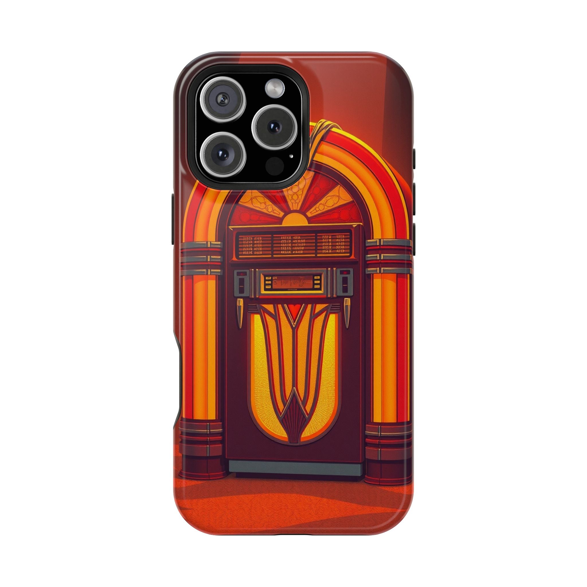 iPhone Jukebox Glow Pop Art Bold Bold Modern Everyday Snap Case · iPhone Case