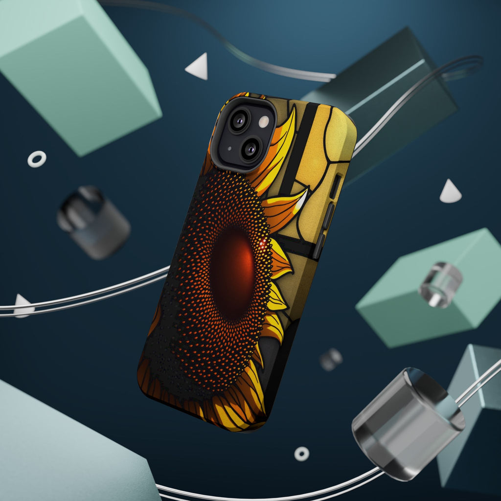 iPhone Sunflower Pop Stained Glass Bold Modern Everyday Snap Case · iPhone Case