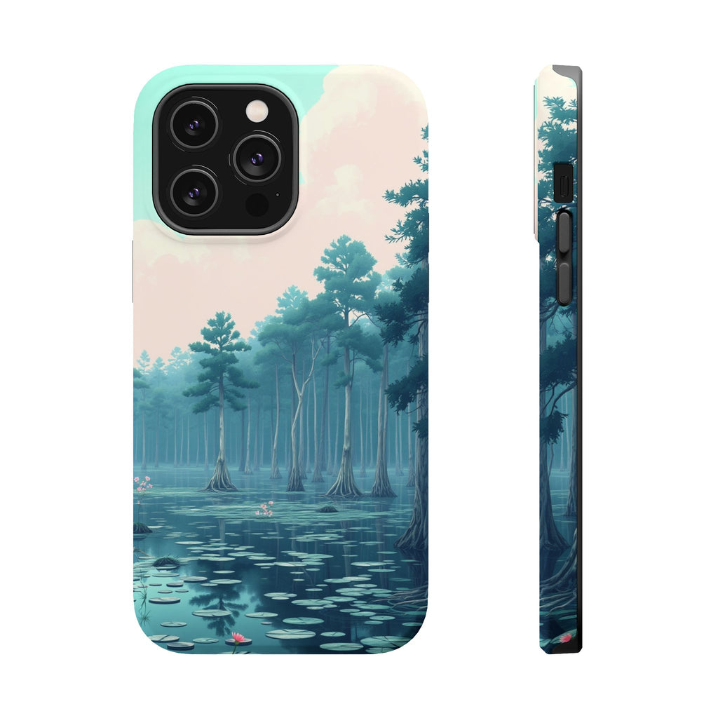 iPhone Serene Cypress Swamp Design 17 Slim Everyday Designer Case · iPhone Case