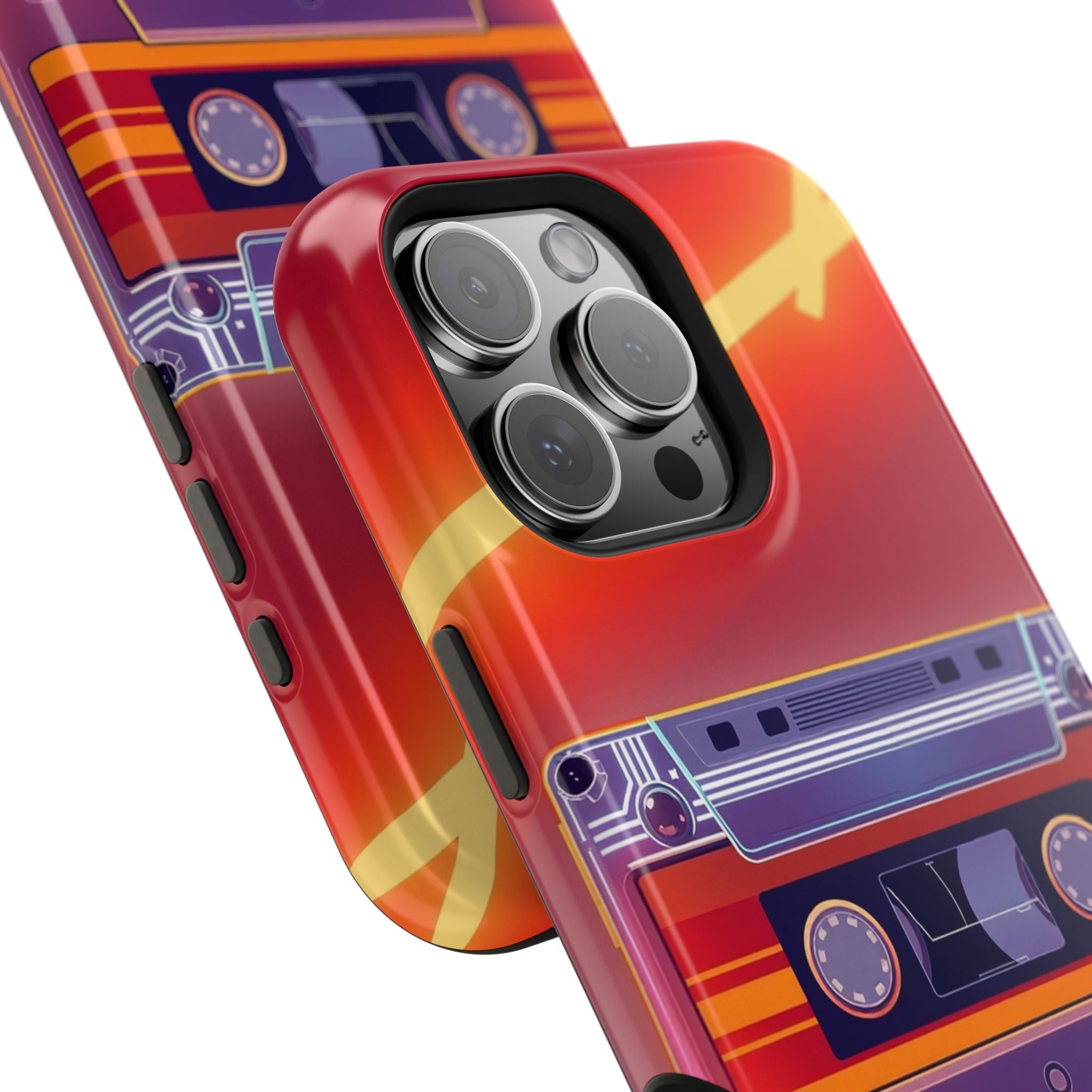 iPhone Cassette Tape Rewind Bold Art Slim Everyday Designer Case · iPhone Case