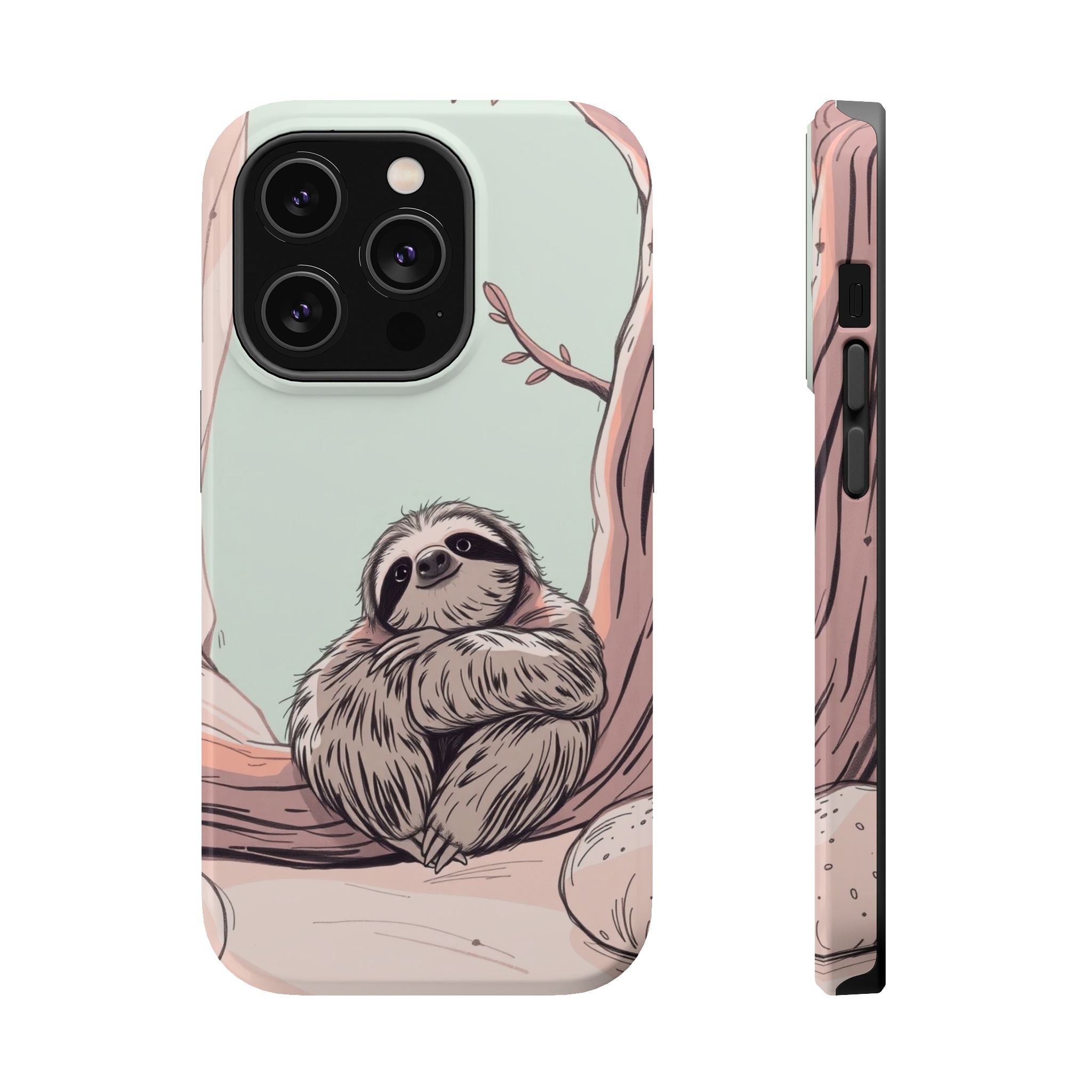 iPhone Cozy Sloth Mode Hand-Drawn Sketch Slim Everyday Designer Case · iPhone Ca