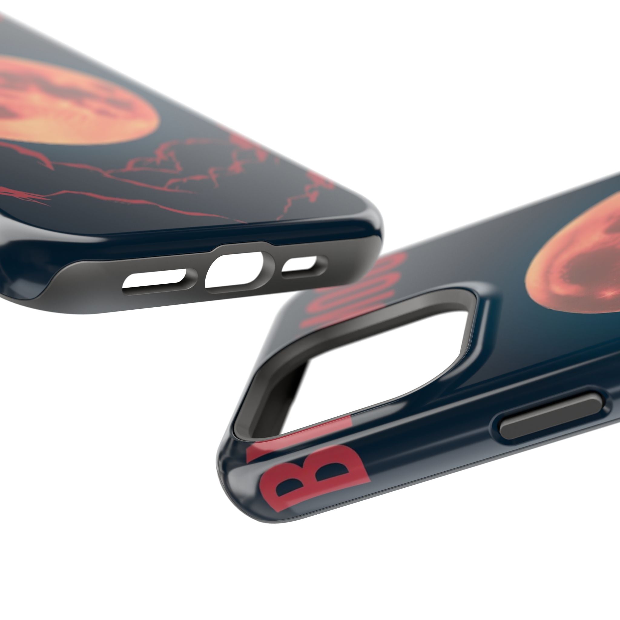 iPhone Blood Moon Rise Vintage Retro Poster Slim Everyday Designer Case · iPhone