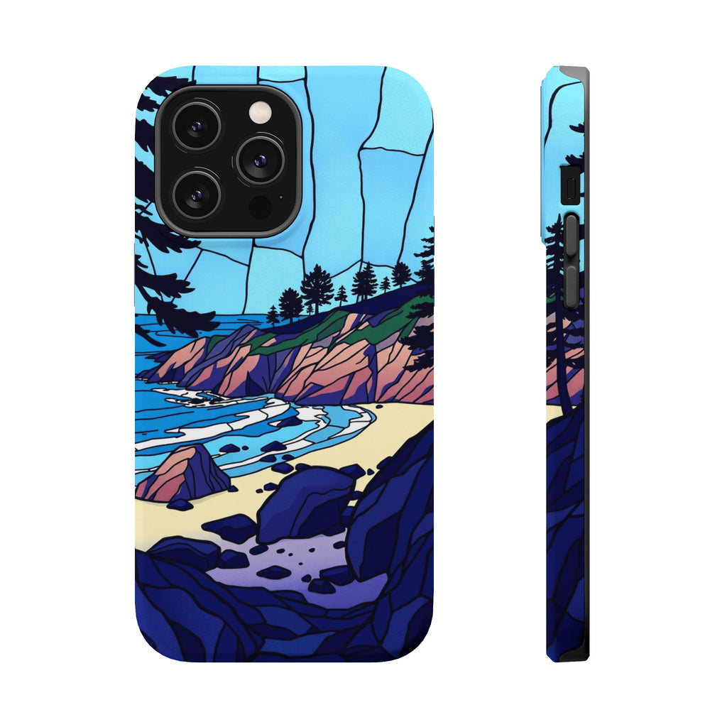 iPhone Indigo And Violet Pebble Beach Slim Everyday iPhone 11 Designer · iPhone