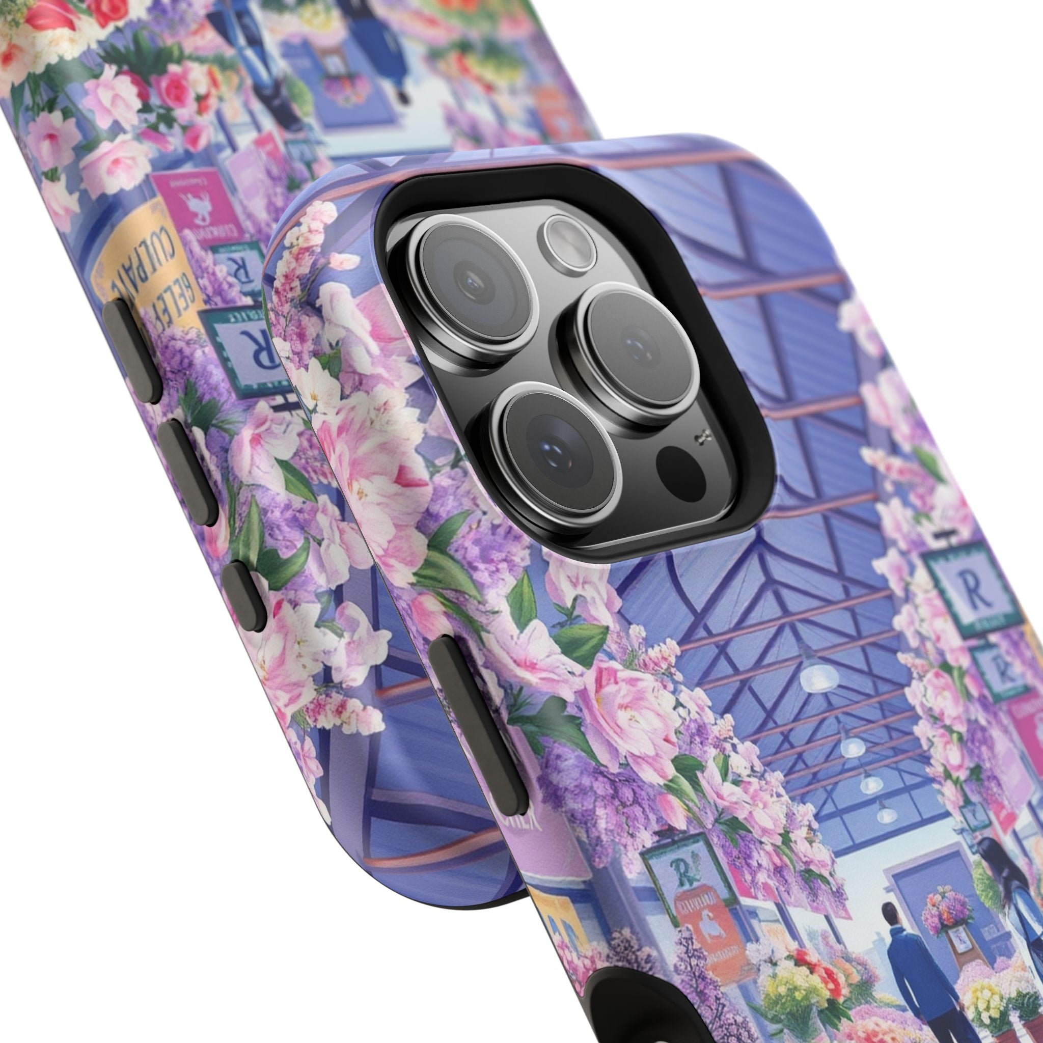 iPhone Flower Market Cinematic Art Clean Minimal Snap Cas Slim Snap Case · iPhon