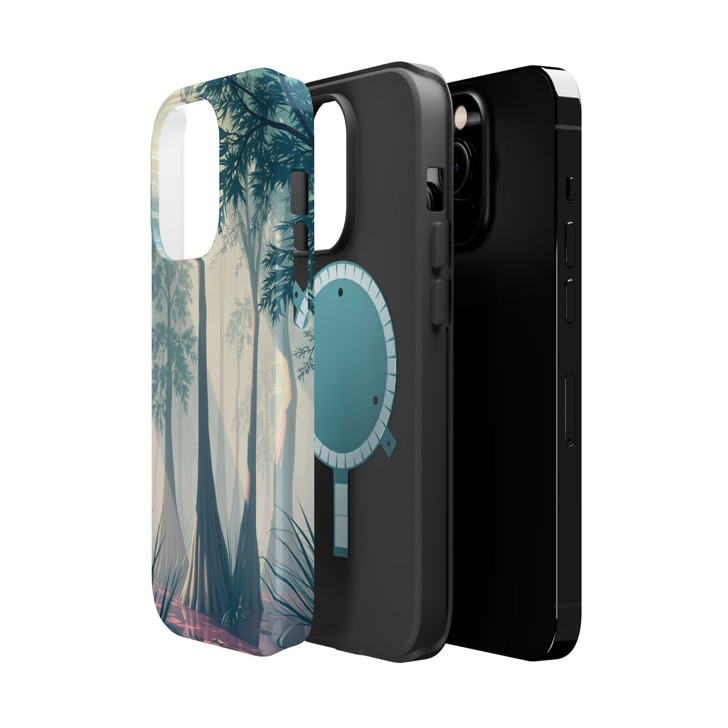iPhone Mint And Blush Cypress Swamp Slim Everyday Designer Case · iPhone Case