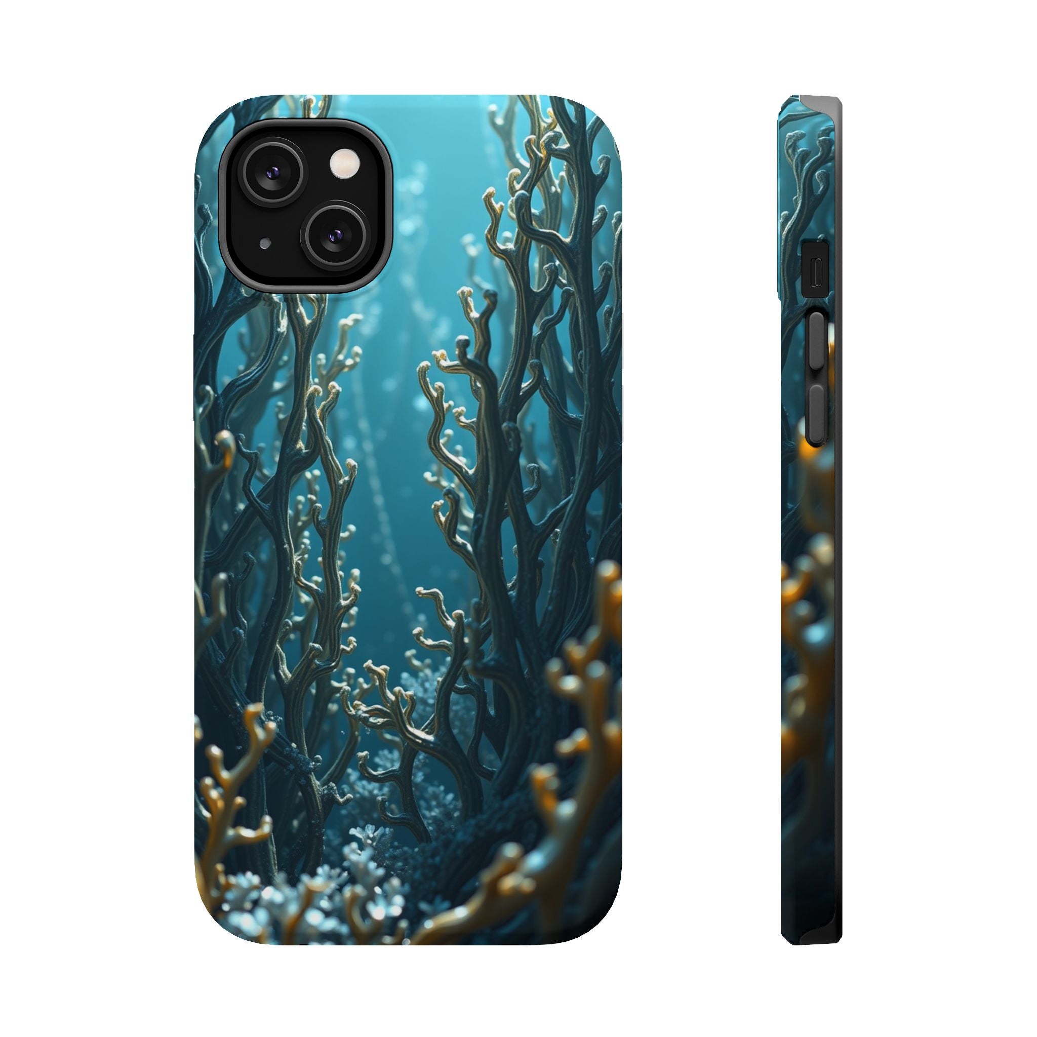 iPhone Midnight Blue And Silver Kelp Forest Slim iPhone Everyday · iPhone Case