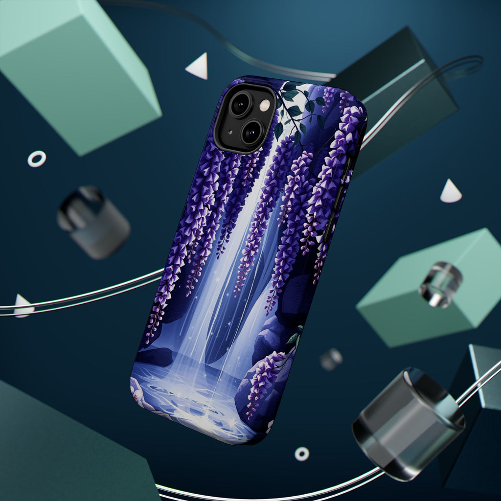 iPhone Wisteria Cascade Serene Design Slim Snap Case Ga · iPhone Case