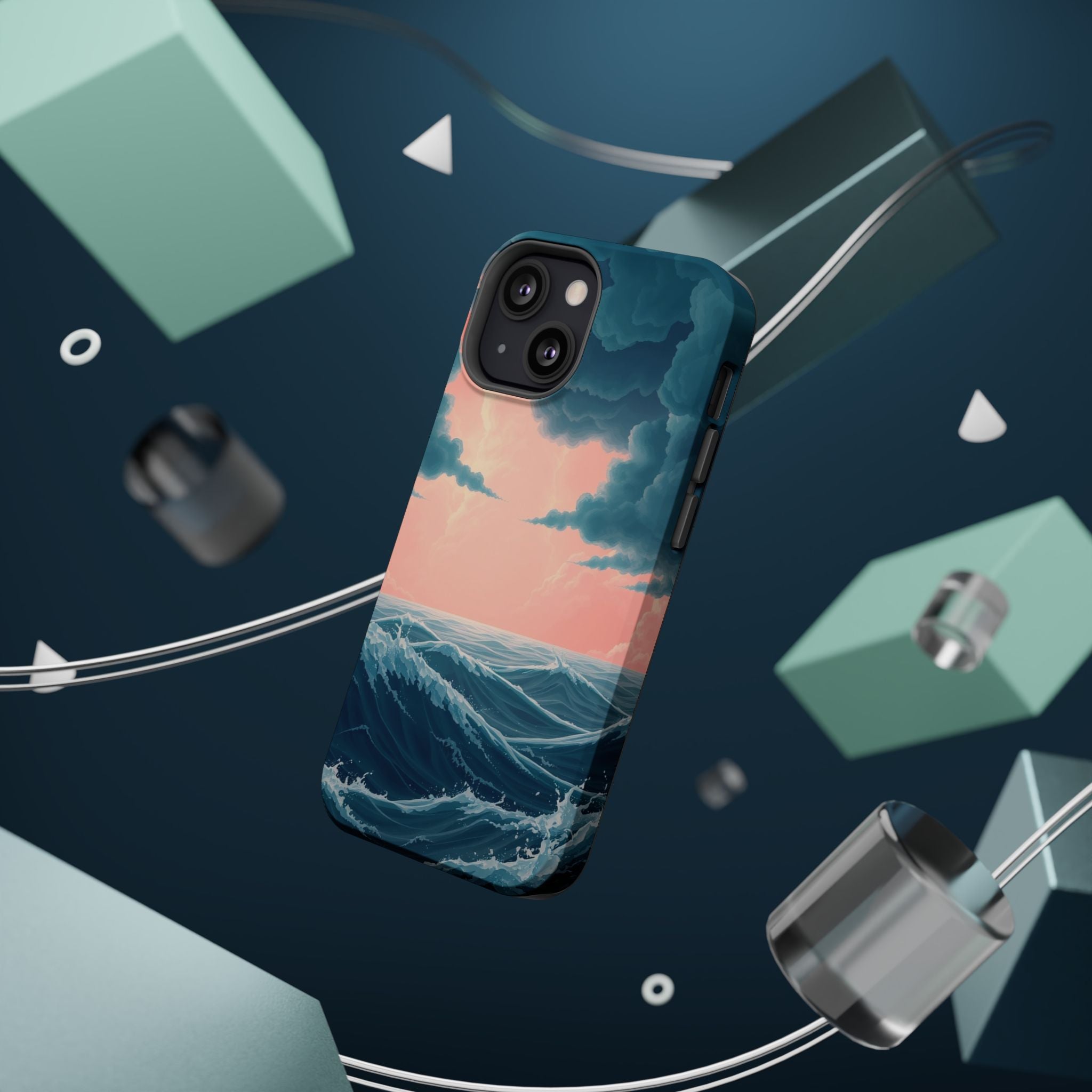 iPhone Storm at Sea 3D Digital Slim Everyday Designer Case · iPhone Case