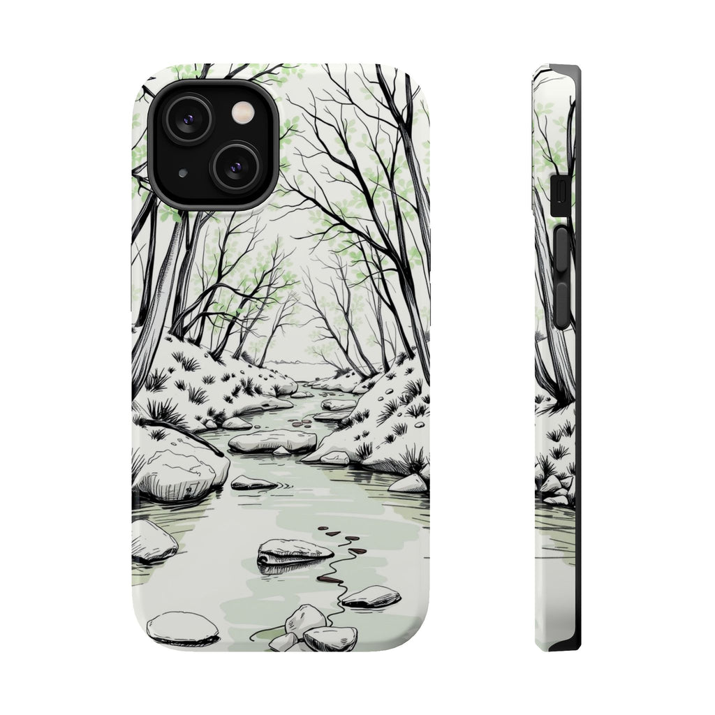 iPhone Sage And Ivory Spring Creek Bold Modern Everyday Snap Case · iPhone Case