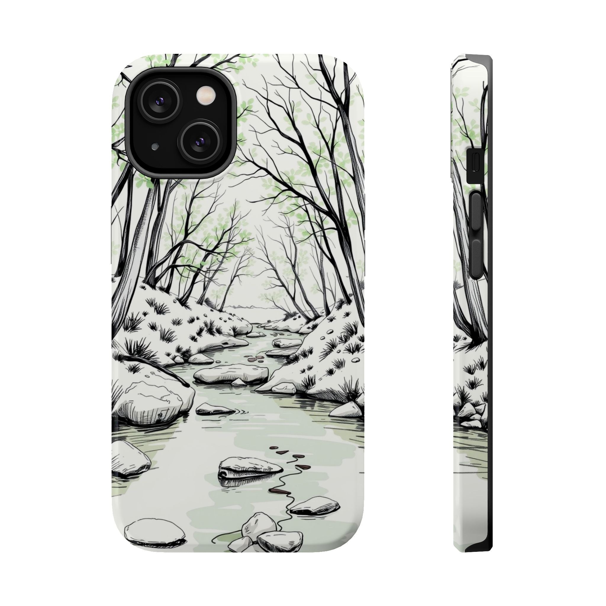 iPhone Sage And Ivory Spring Creek Bold Modern Everyday Snap Case · iPhone Case