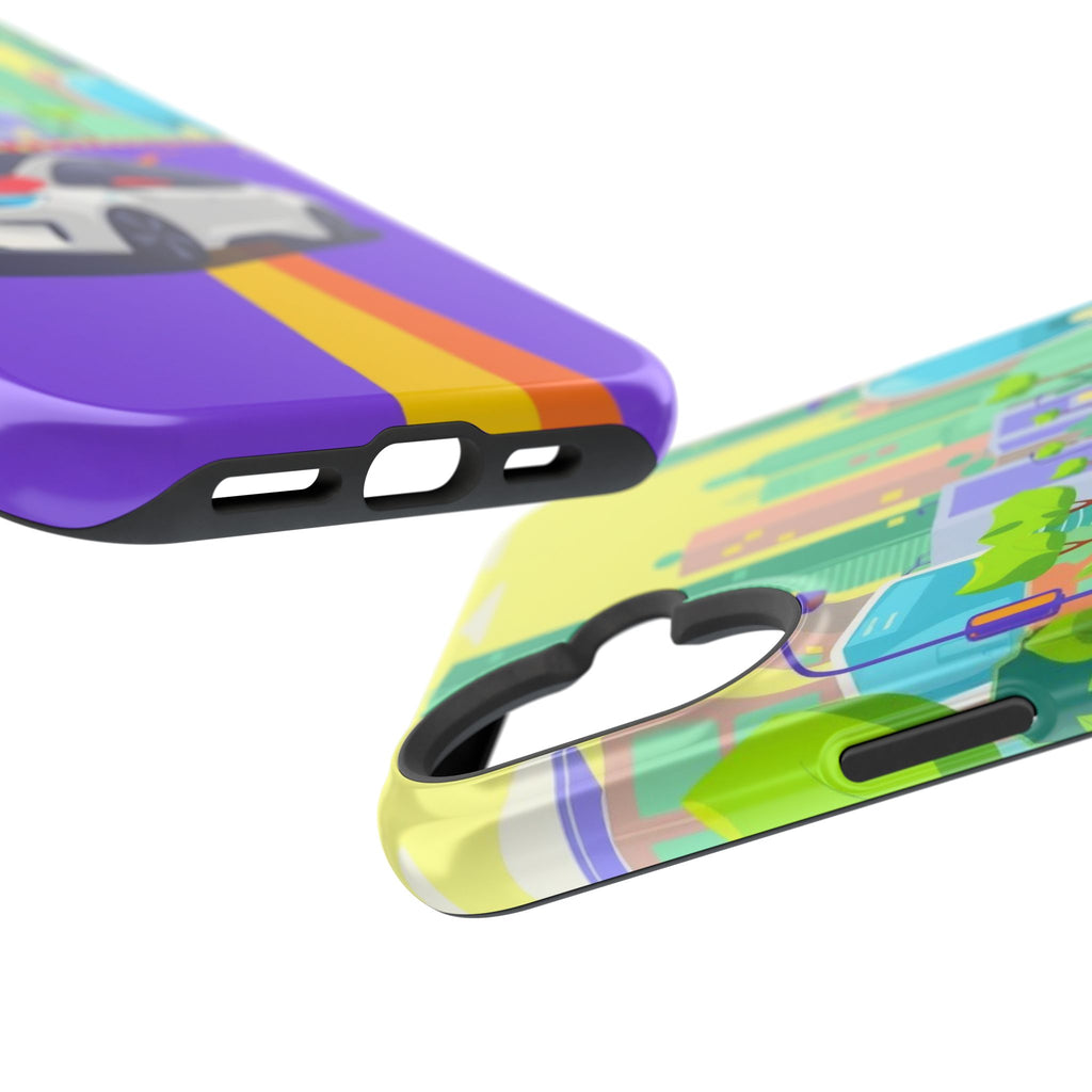 iPhone Electric Car Future Kids Fun Phone Case Gift Slim Snap Case · iPhone Case