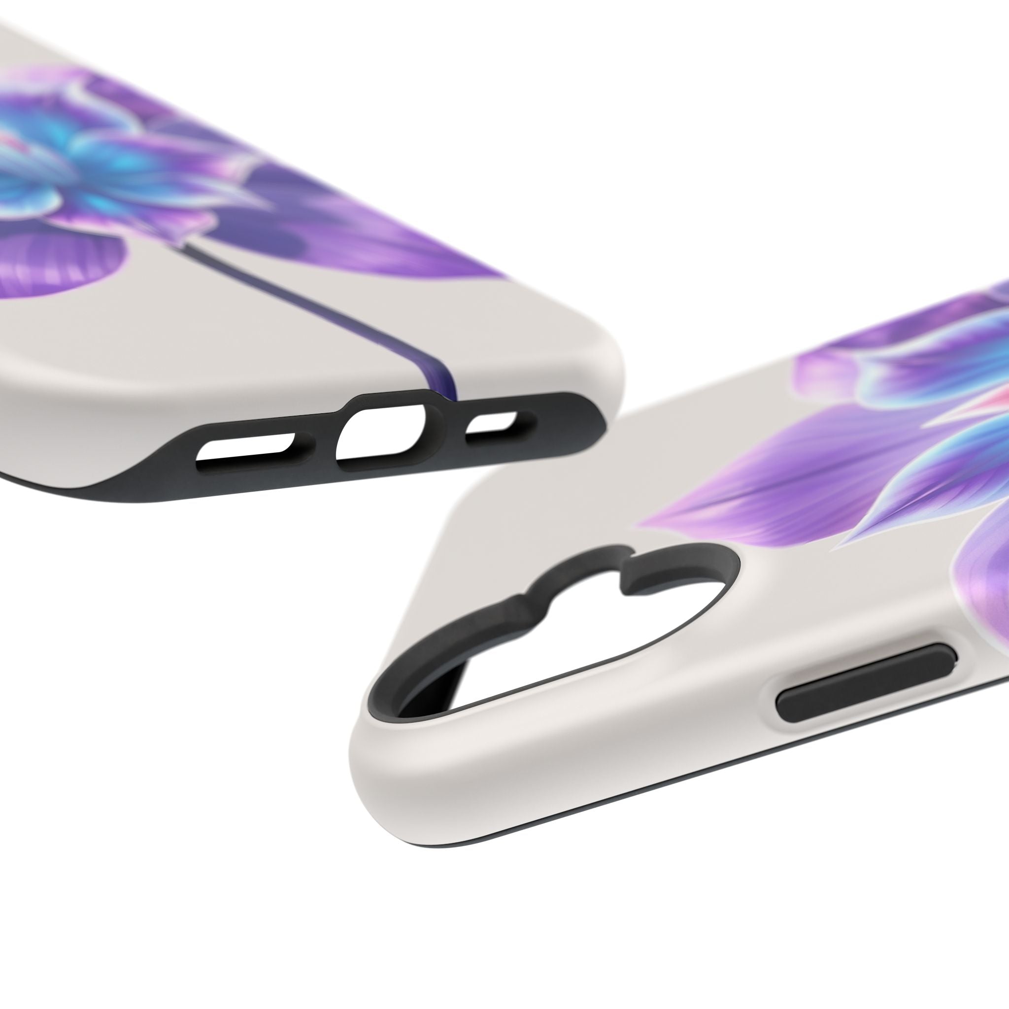 iPhone Dreamy Neon Floral Design 10 Slim Everyday Designer Case · iPhone Case