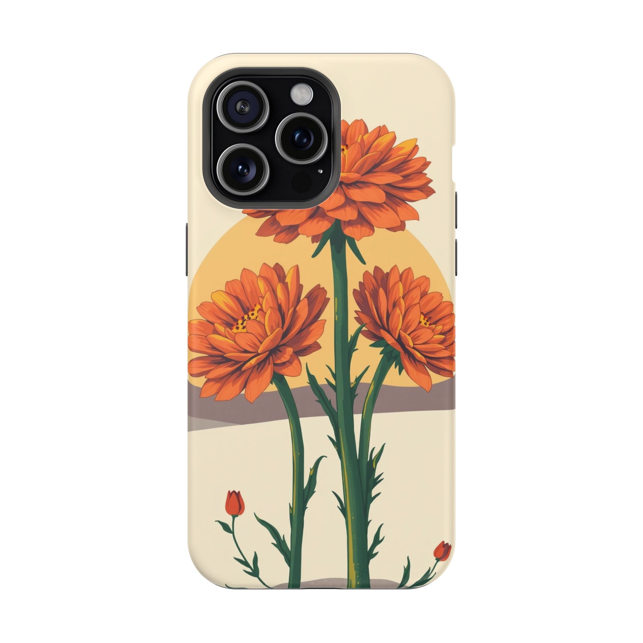 iPhone Ranunculus Stack Bold Art Bold Modern Everyday Snap Case · iPhone Case