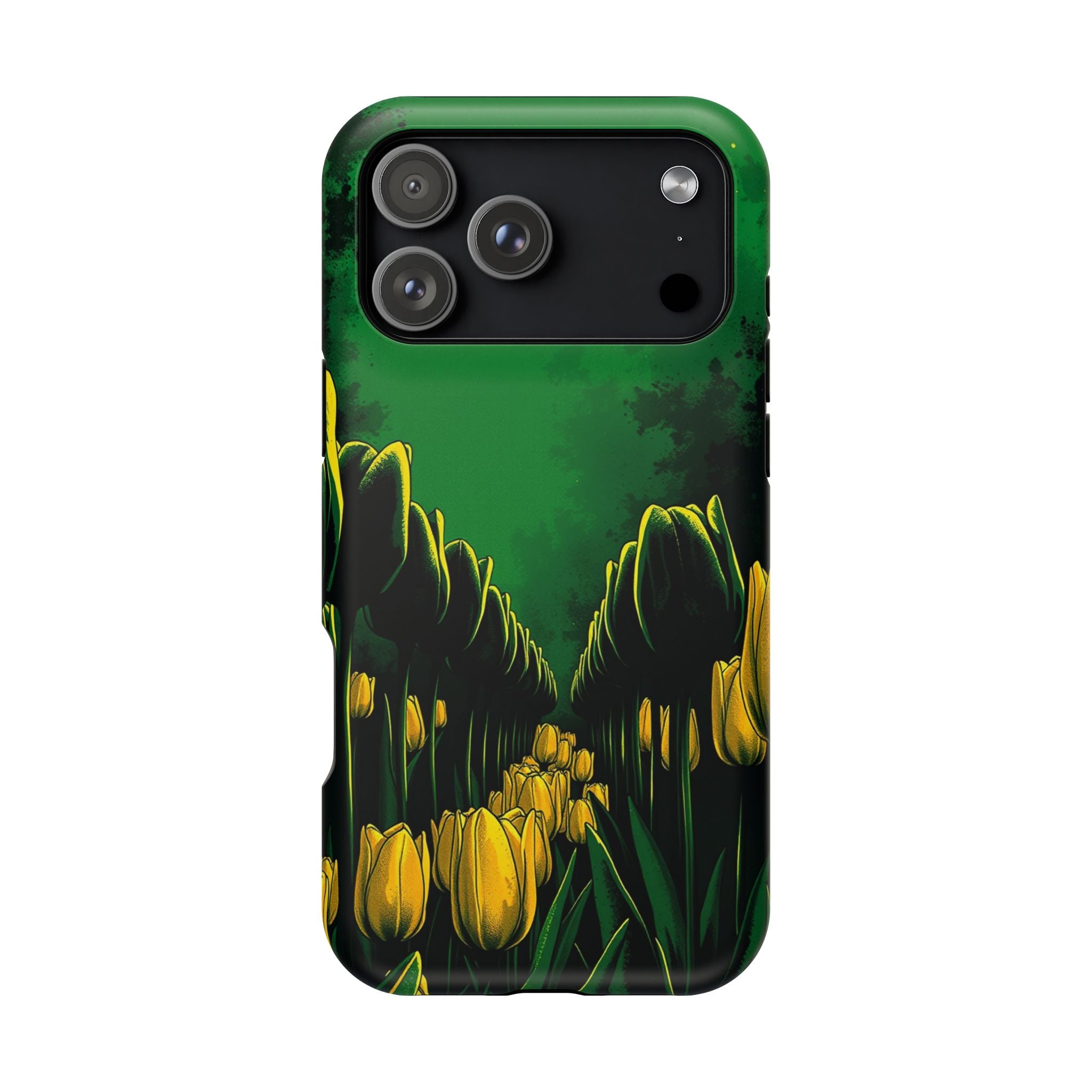 iPhone Tulip Row Emerald Green And Gold Slim Snap Case · iPhone Case