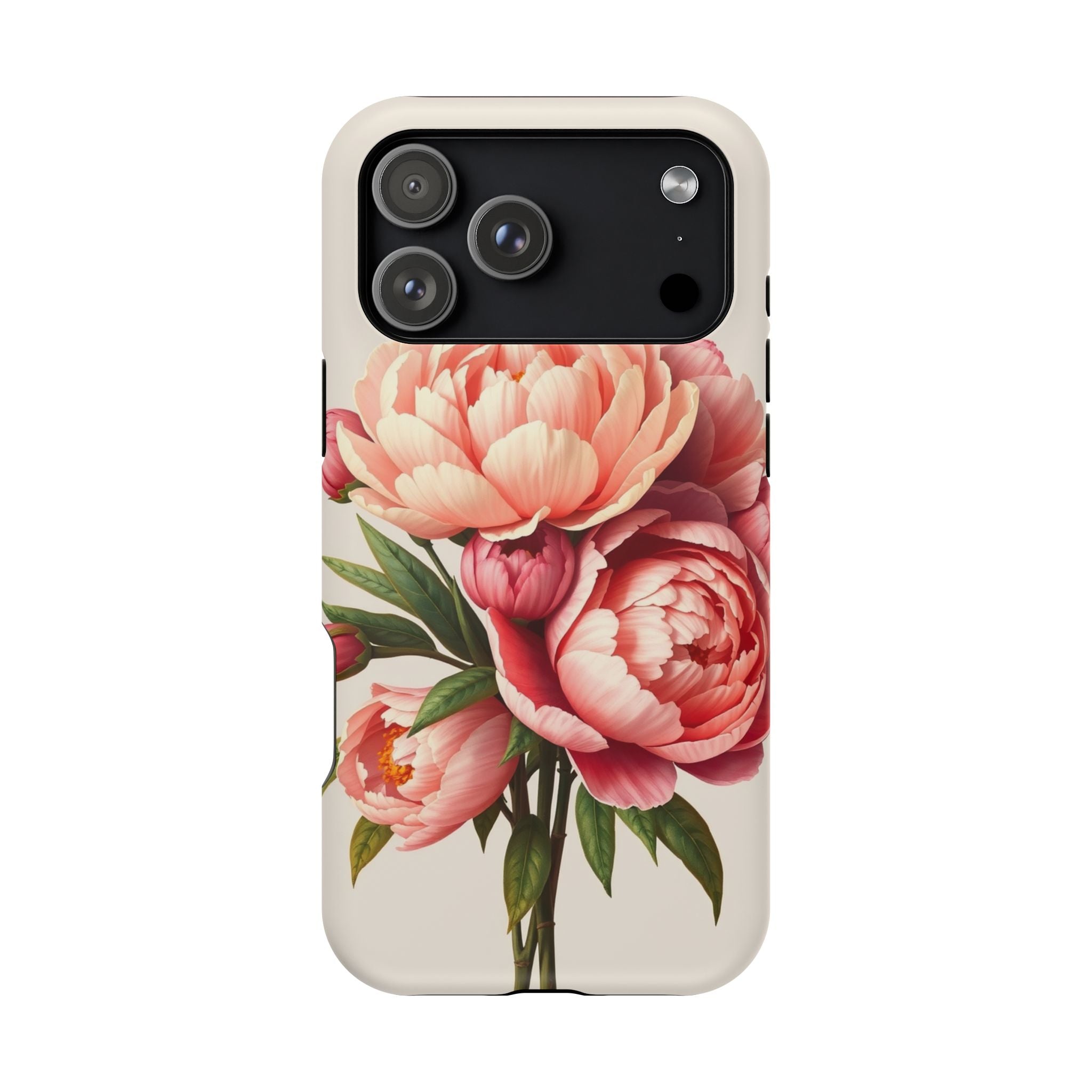 iPhone Rose Pink And Cream Peony Bouquet Slim Everyday iPhone Designer · iPhone
