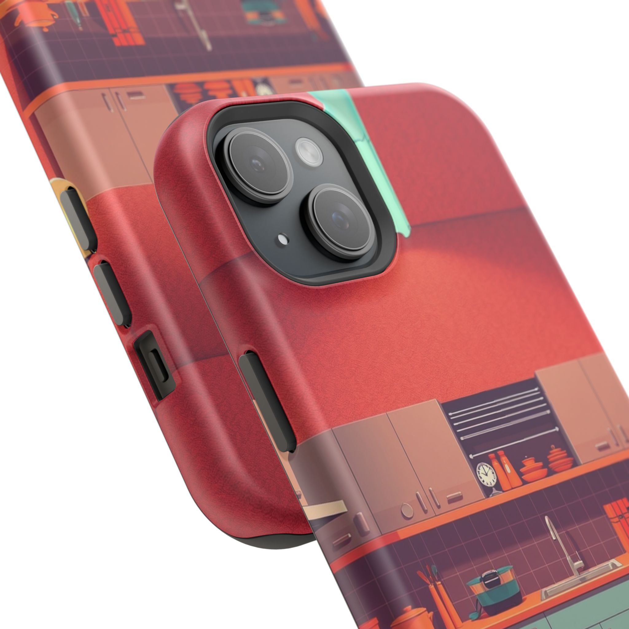 iPhone Earthy 1950s Kitchen Design Bold Modern Everyday Snap Case · iPhone Case