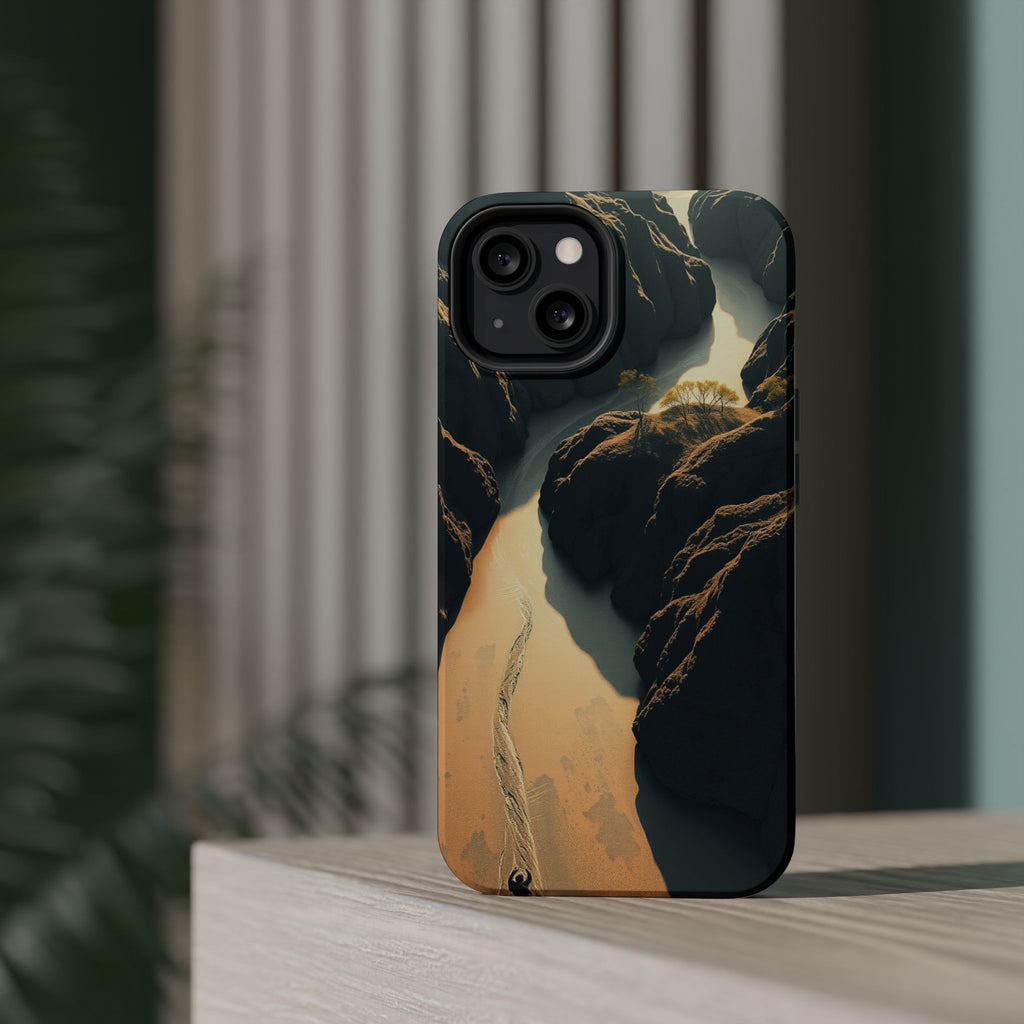 iPhone River Delta Aerial Bold Art Bold Modern Everyday Snap Case · iPhone Case