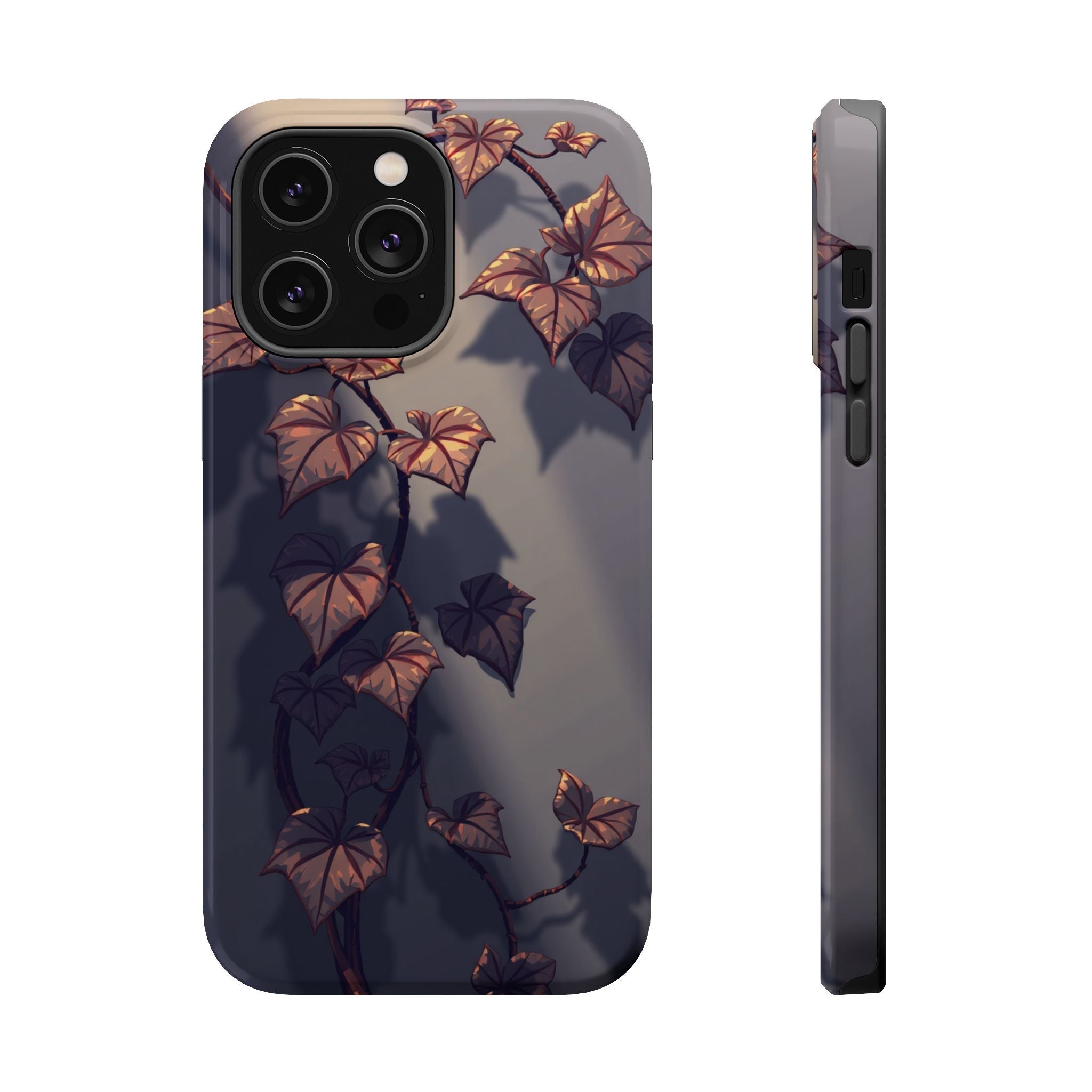 iPhone Charcoal And Copper Art Nouveau Vine Soft iPhone 13 Finish · iPhone Case