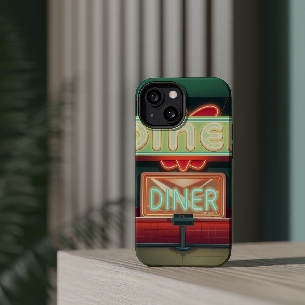 iPhone Neon Diner Sign Mystic Art Bold Modern Everyday Snap Case · iPhone Case