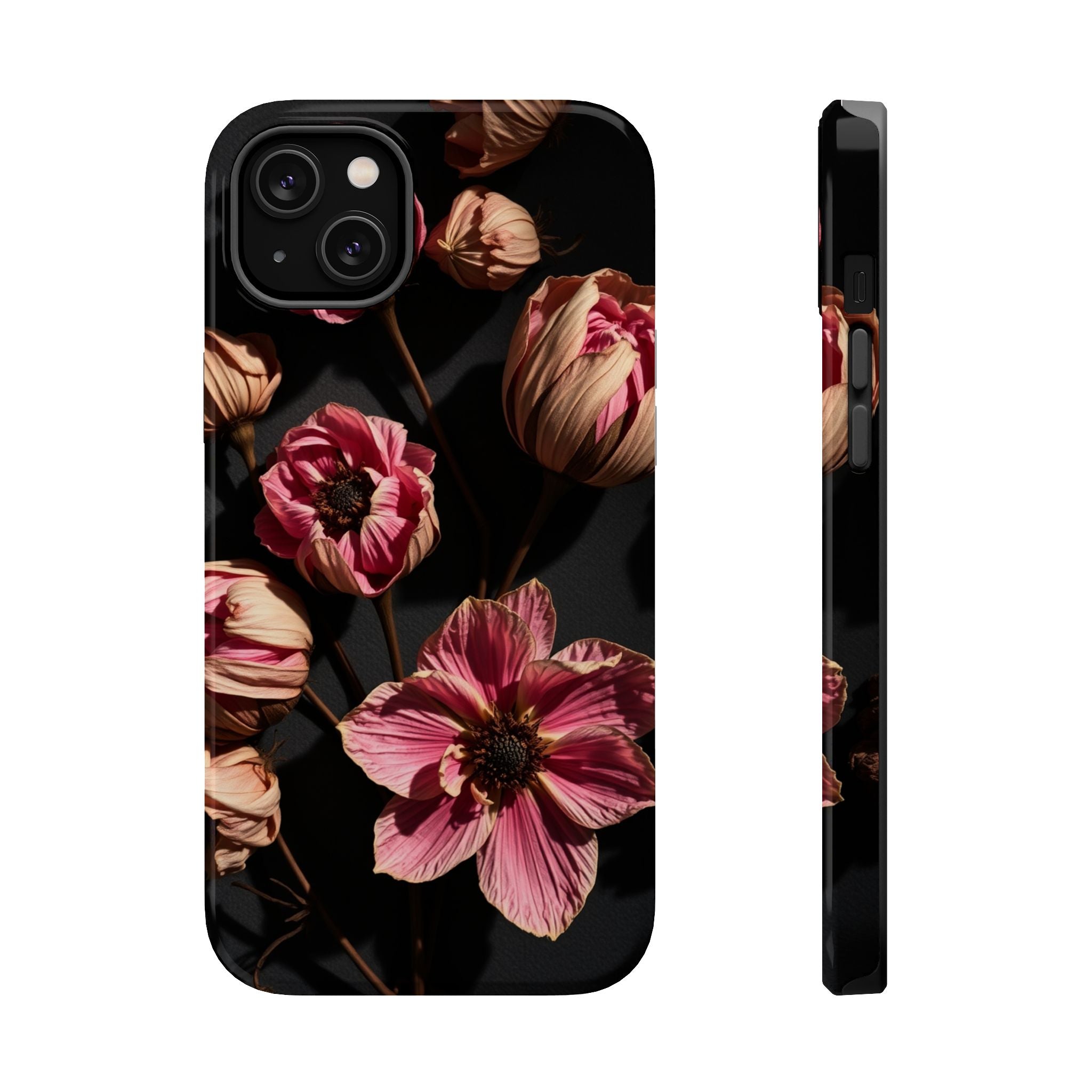 iPhone Dried Flower Flat Lay Electric Art Slim Snap Case · iPhone Case