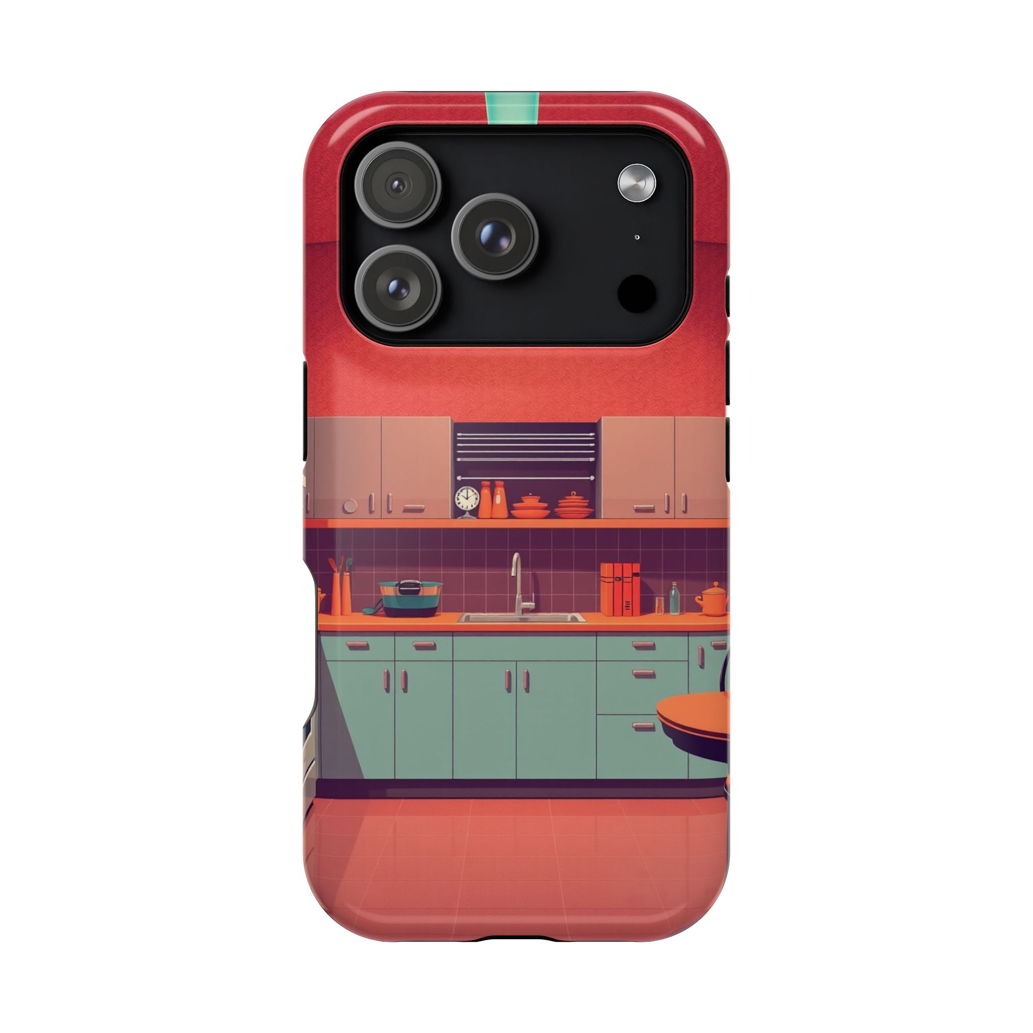 iPhone Earthy 1950s Kitchen Design Bold Modern Everyday Snap Case · iPhone Case