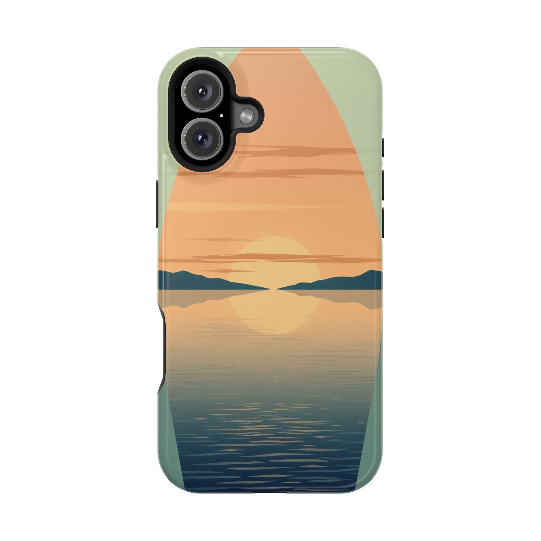 iPhone Sage And Ivory Lake at Twilight Slim Everyday Designer Case · iPhone Case